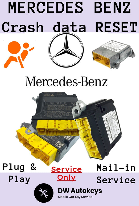 Mercedes Benz Module Reset SRS Crash DATA Clear SAME DAY Turn-around Return