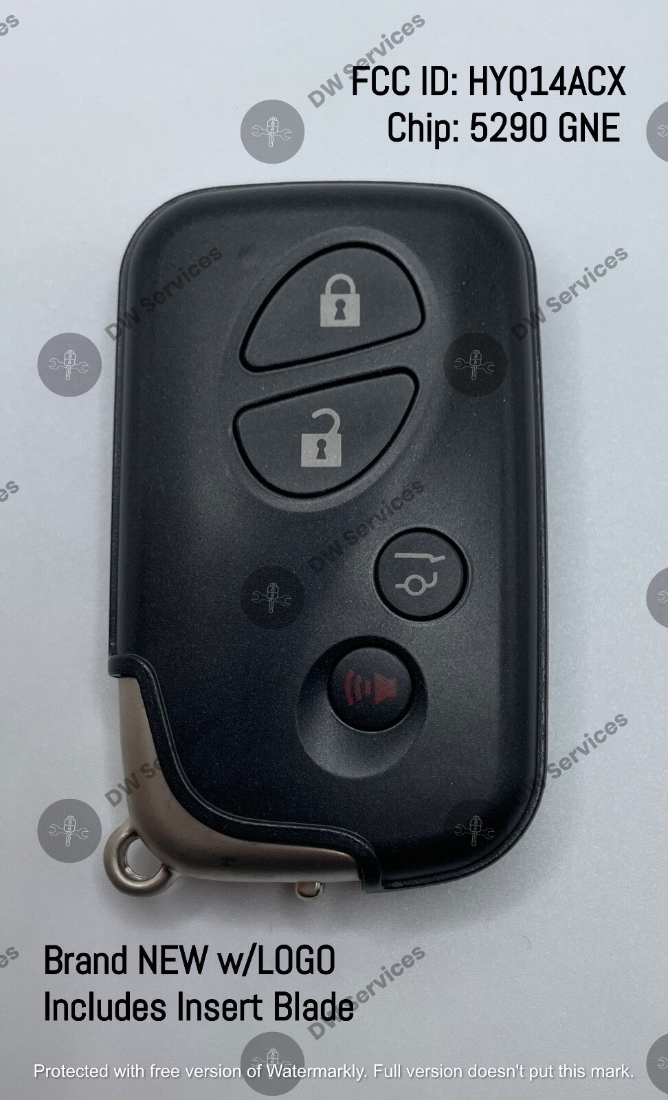 NEW! Lexus GX460 / RX350 SMART Proximity Remote key Fob HYQ14ACX GNE 5290 Glass