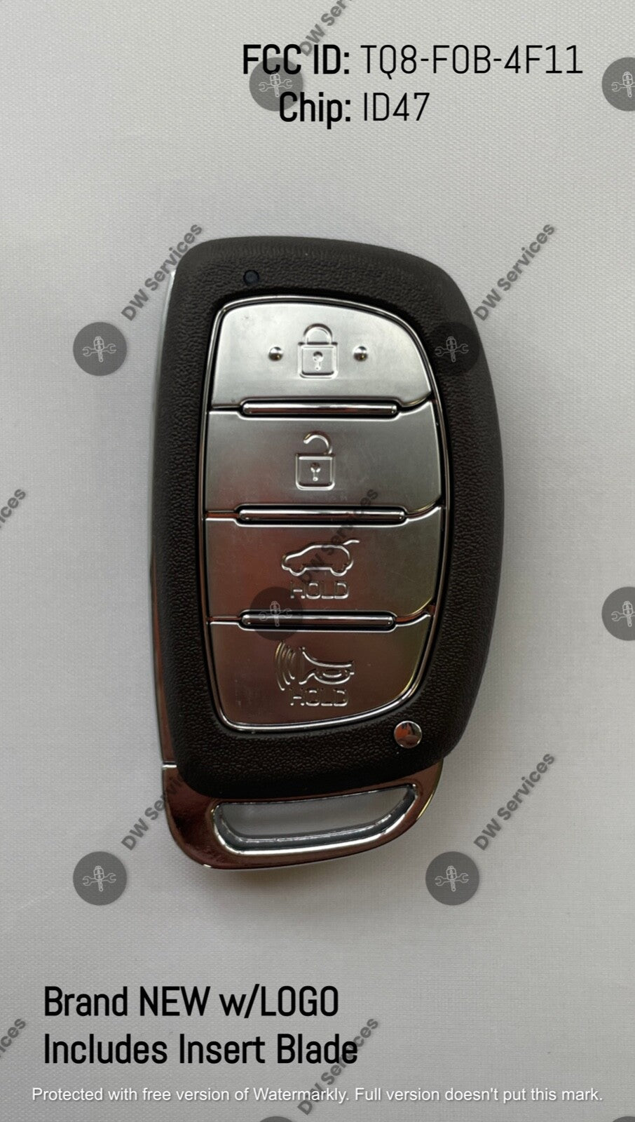 NEW! Hyundai Tucson 16-18 4 button Smart keyless PROX remote fob TQ8-FOB-4F11