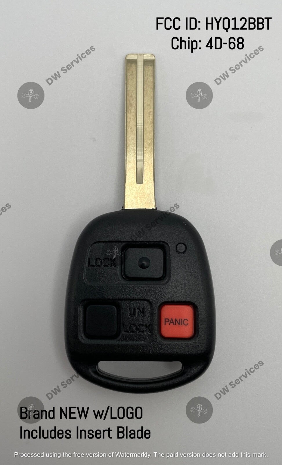 NEW! Lexus LX470 / GX470 remote head key fob HYQ12BBT / 4D68