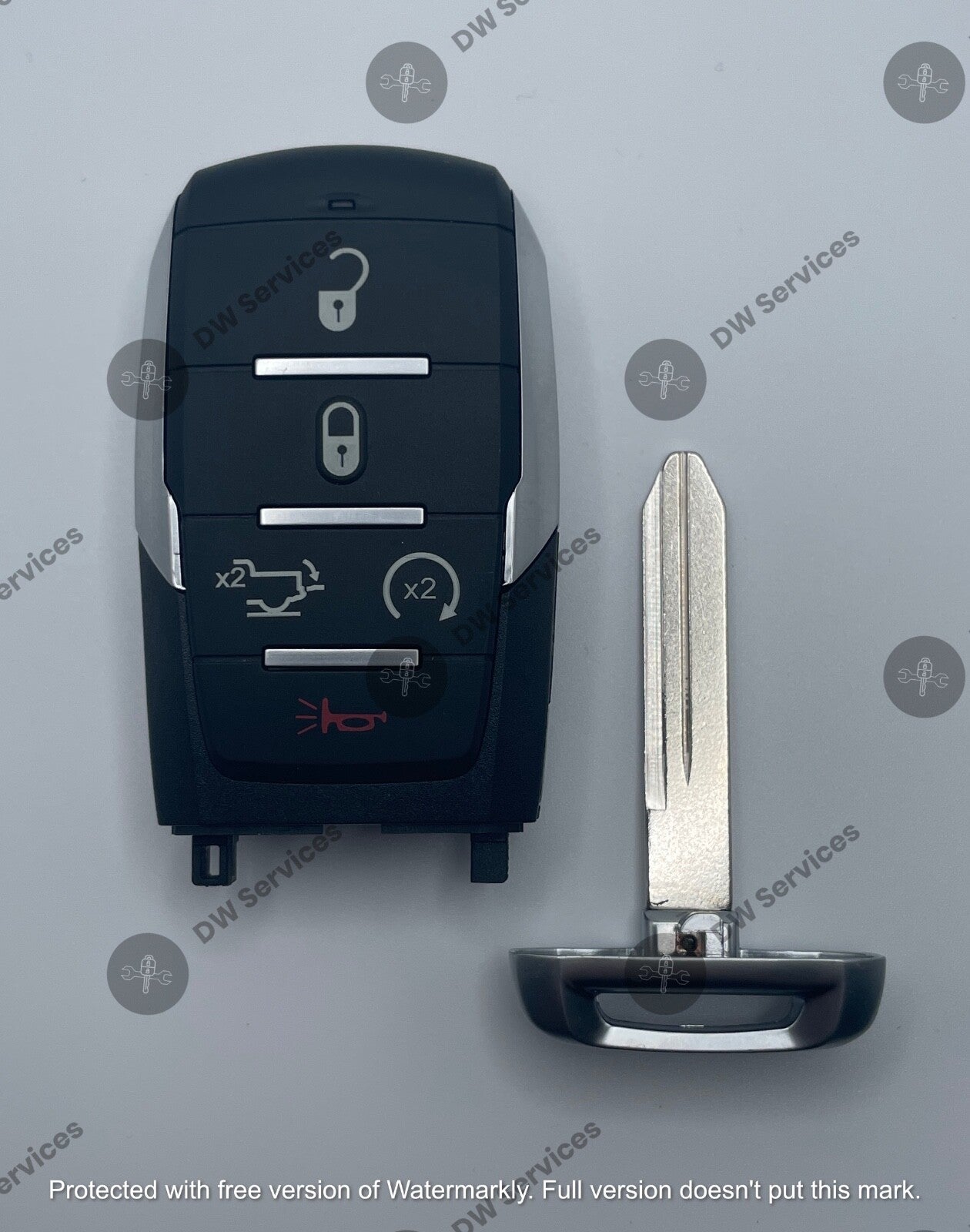 NEW! Dodge RAM 1500 5 button SMART KEY PROXIMITY REMOTE FOB OHT-4882056