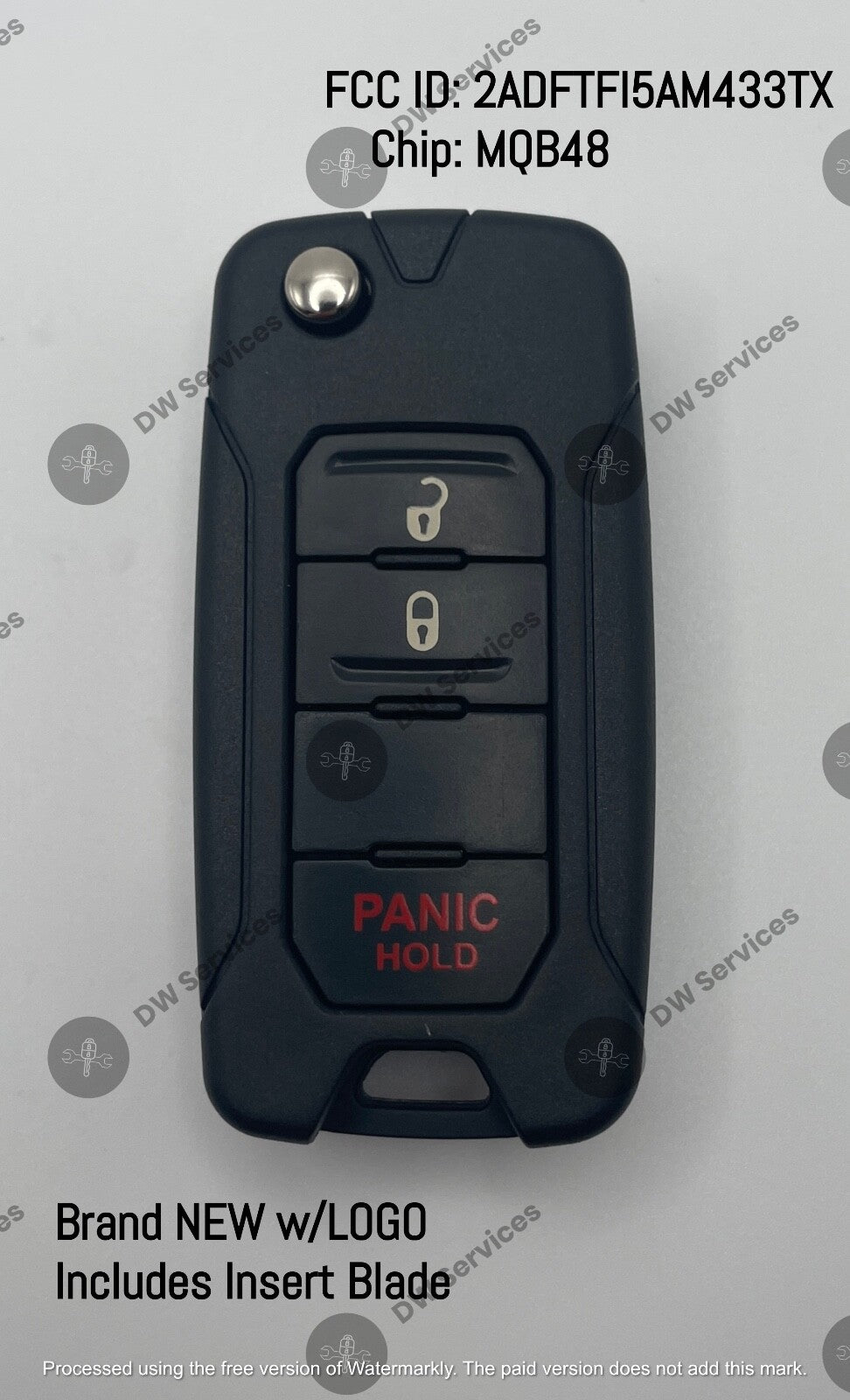 NEW! OEM Jeep Renegade 2015-2018 remote flip key fob Switchblade 2ADFTFI5AM433TX
