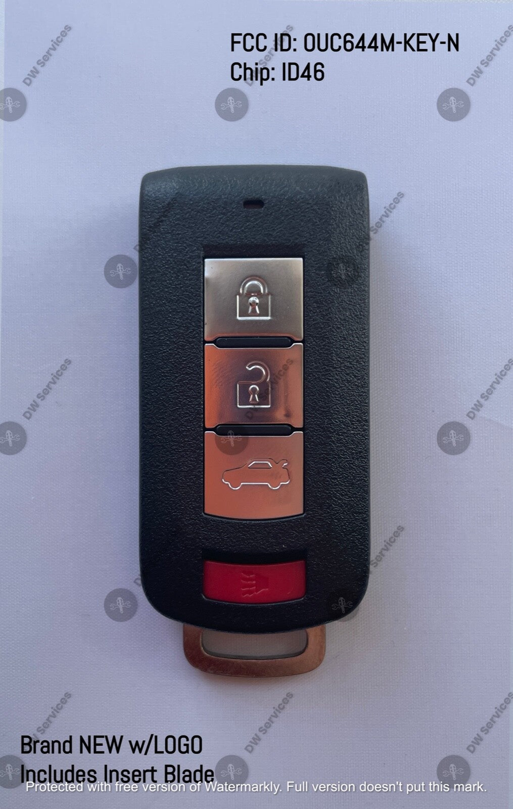 NEW! Mitsubishi LANCER 4-Button Proximity Smart Key OUC644M-KEY-N 8637A228