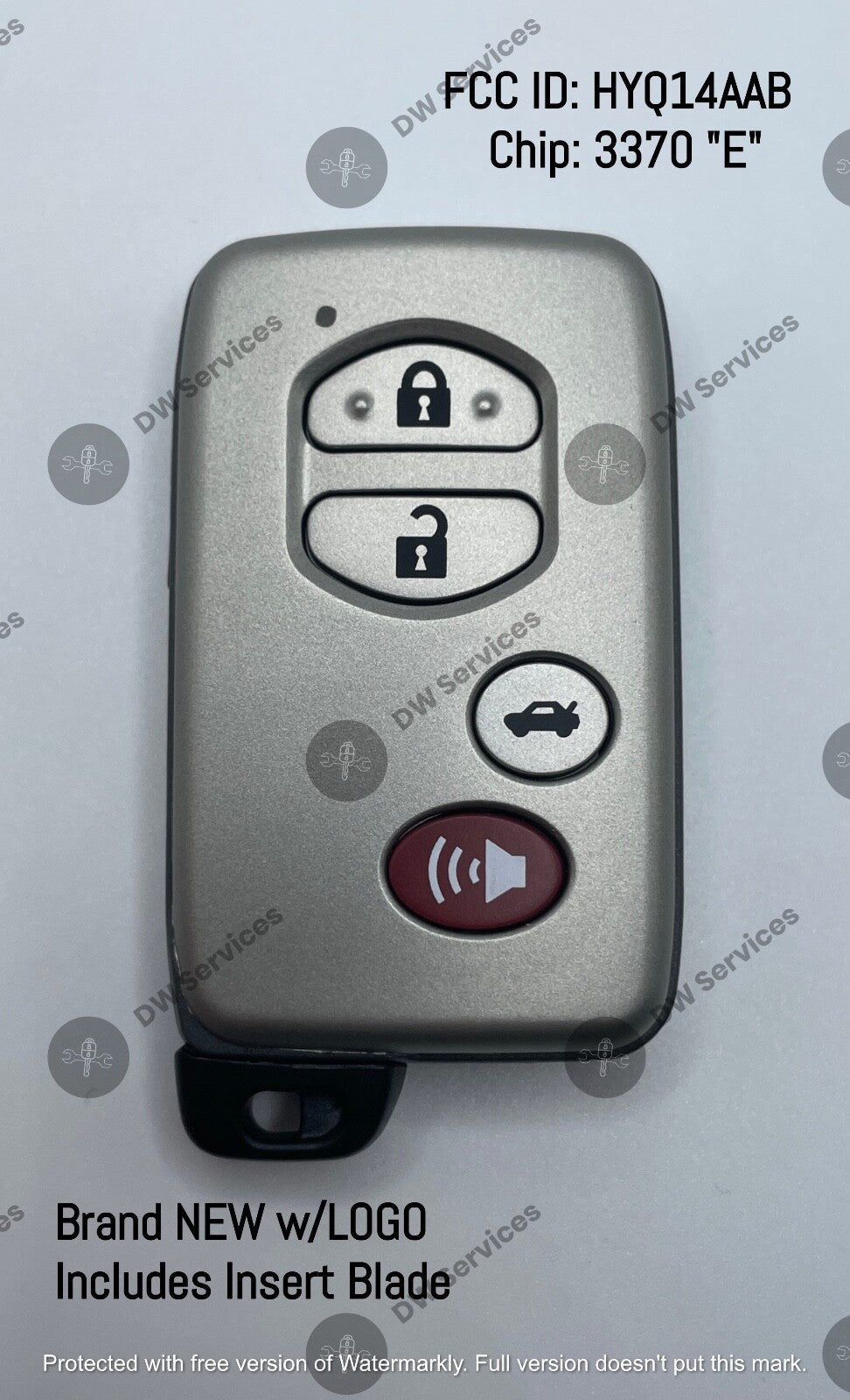 NEW! Toyota Avalon /Camry /Corolla PROXIMITY remote SMART key FOB HYQ14AAB #3370