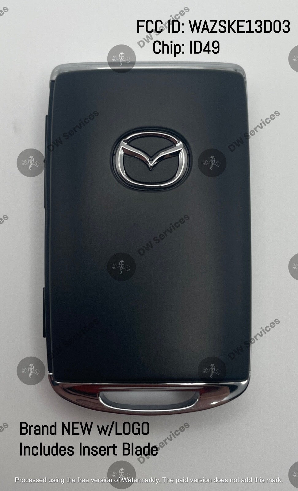 NEW! Mazda CX-3 / CX-5 / CX-9 3-button Proximity remote SMART key WAZSKE13D03