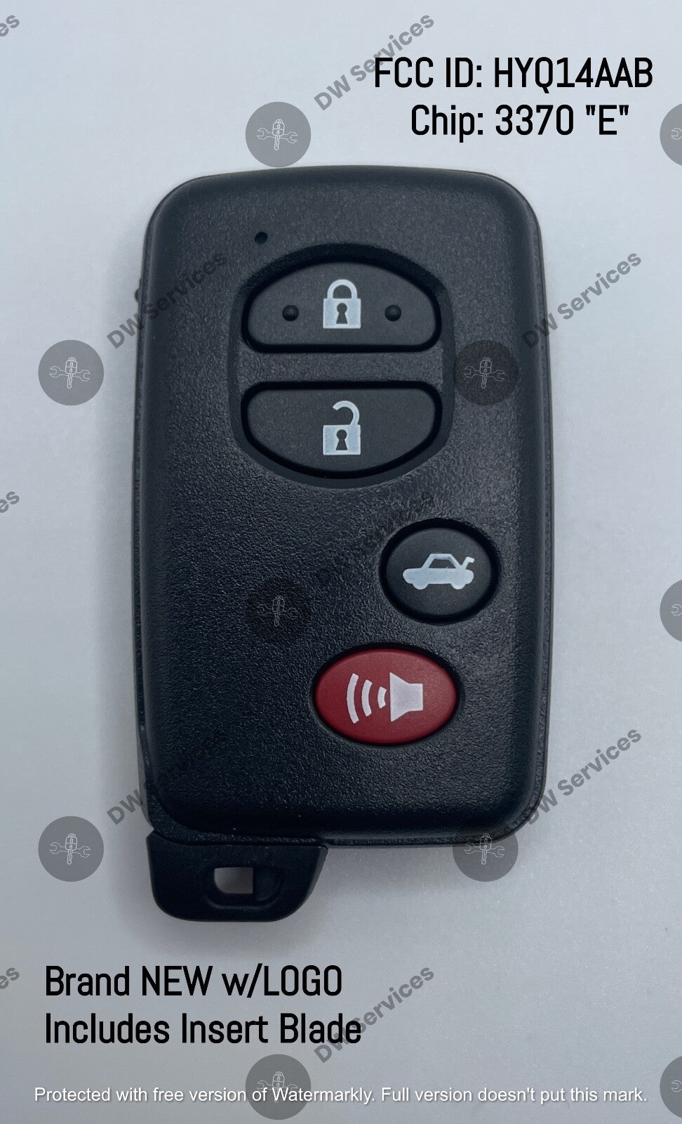 NEW! Toyota Avalon Camry Corolla Smart Proximity remote key Fob HYQ14AAB 3370 "E