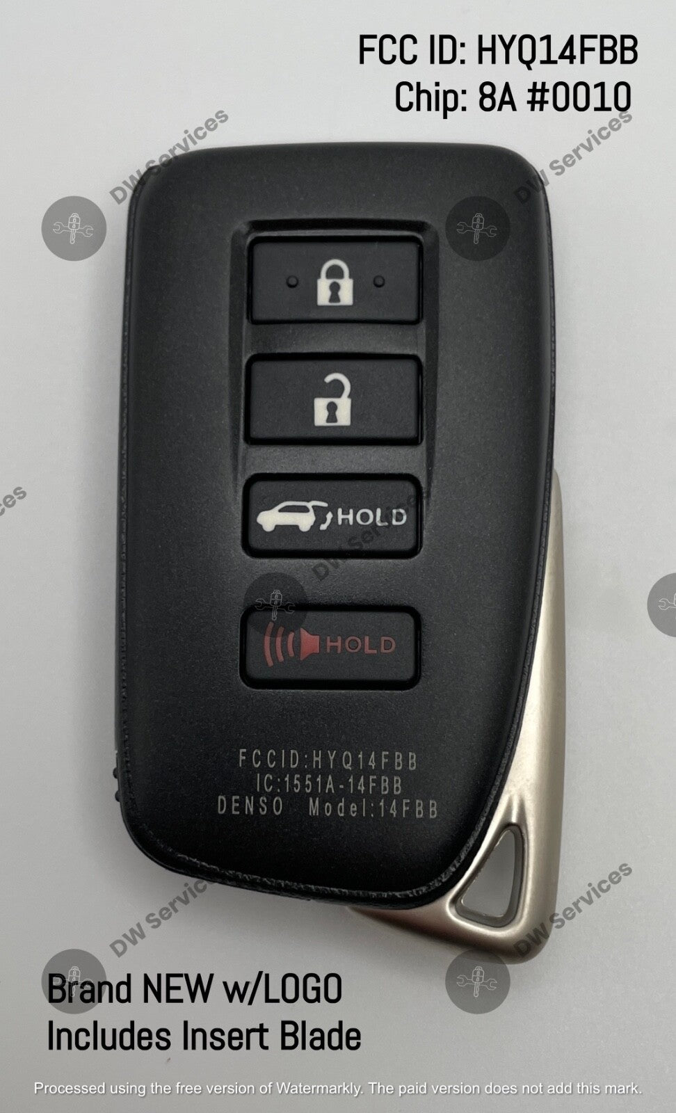 NEW! Lexus RX350 / RX450 PROXIMITY remote SMART key FOB HYQ14FBB "G" Board #0010