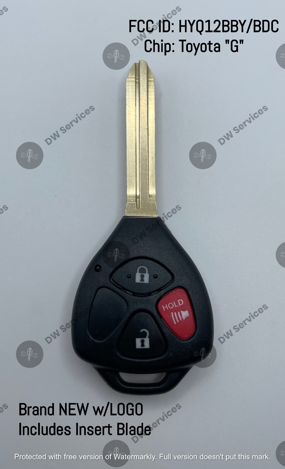 NEW! Toyota remote key fob HYQ12BBY, HYQ12BDC - G CHIP 4runner RAV4 Yaris Venza