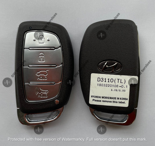 NEW! Hyundai Tucson 18-19 4 button Smart keyless PROX remote fob TQ8-FOB-4F11