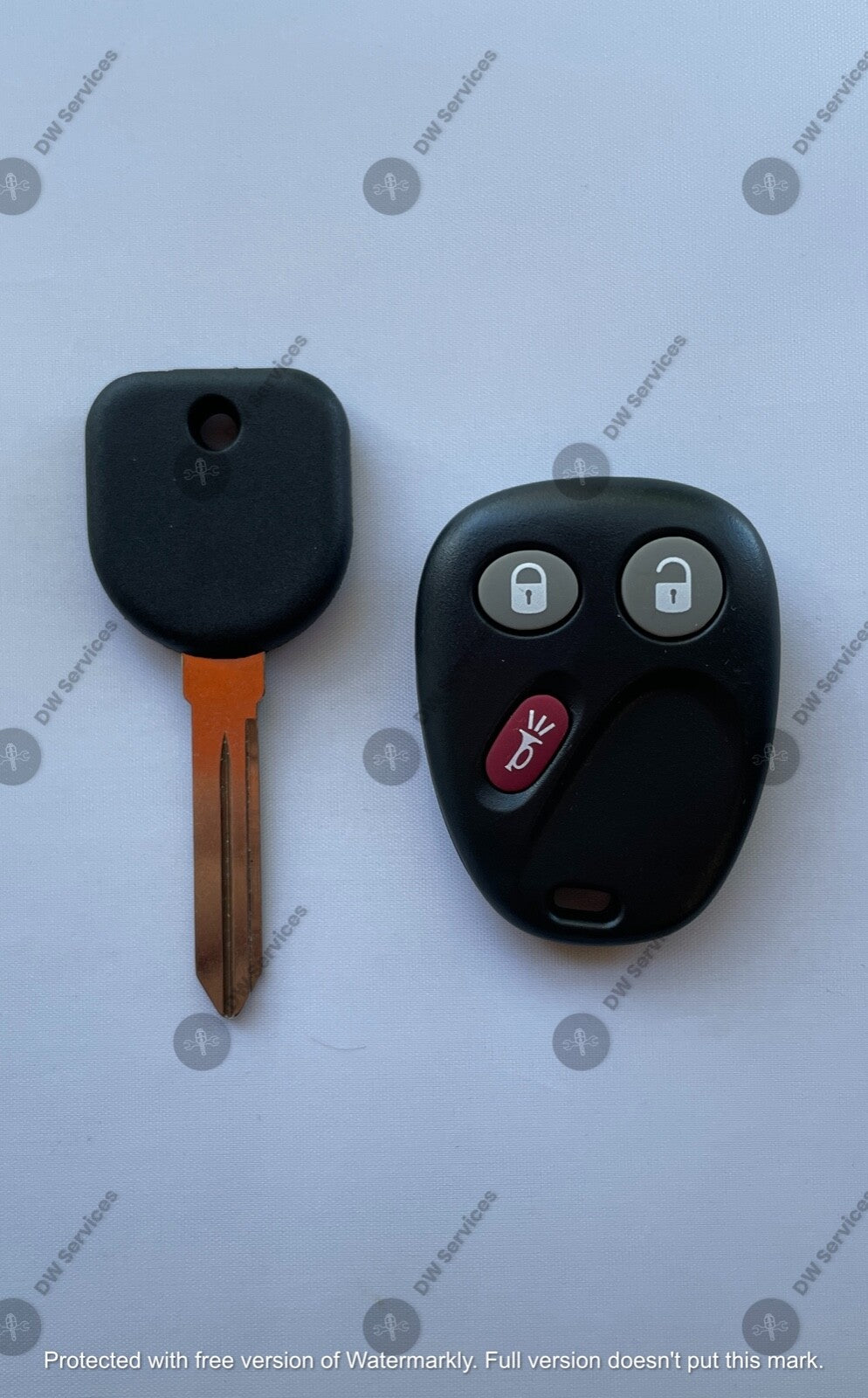 NEW! GM keyless entry remote FOB MYT3X6898B &NON Transponder KEY Chevy GMC Isuzu