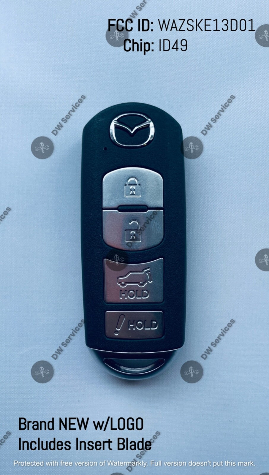 NEW! Mazda CX5 CX9 PROXIMITY 4button remote SMART key WAZSKE13D01 / TKY2-67-5DY