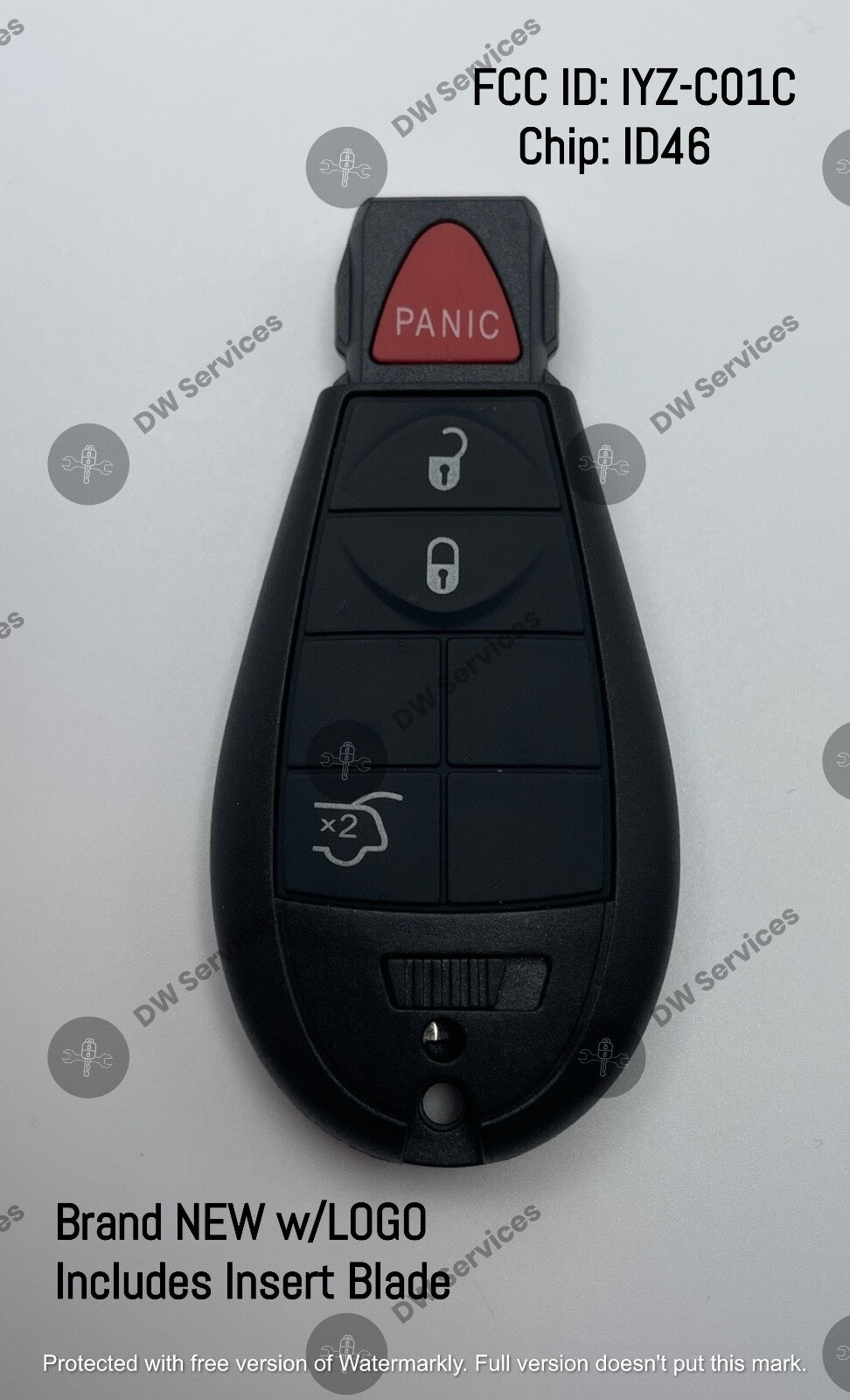 NEW! Jeep Grand Cherokee 2008-2013 remote key fob KEYLESS GO FOBIK PROX IYZ-C01C