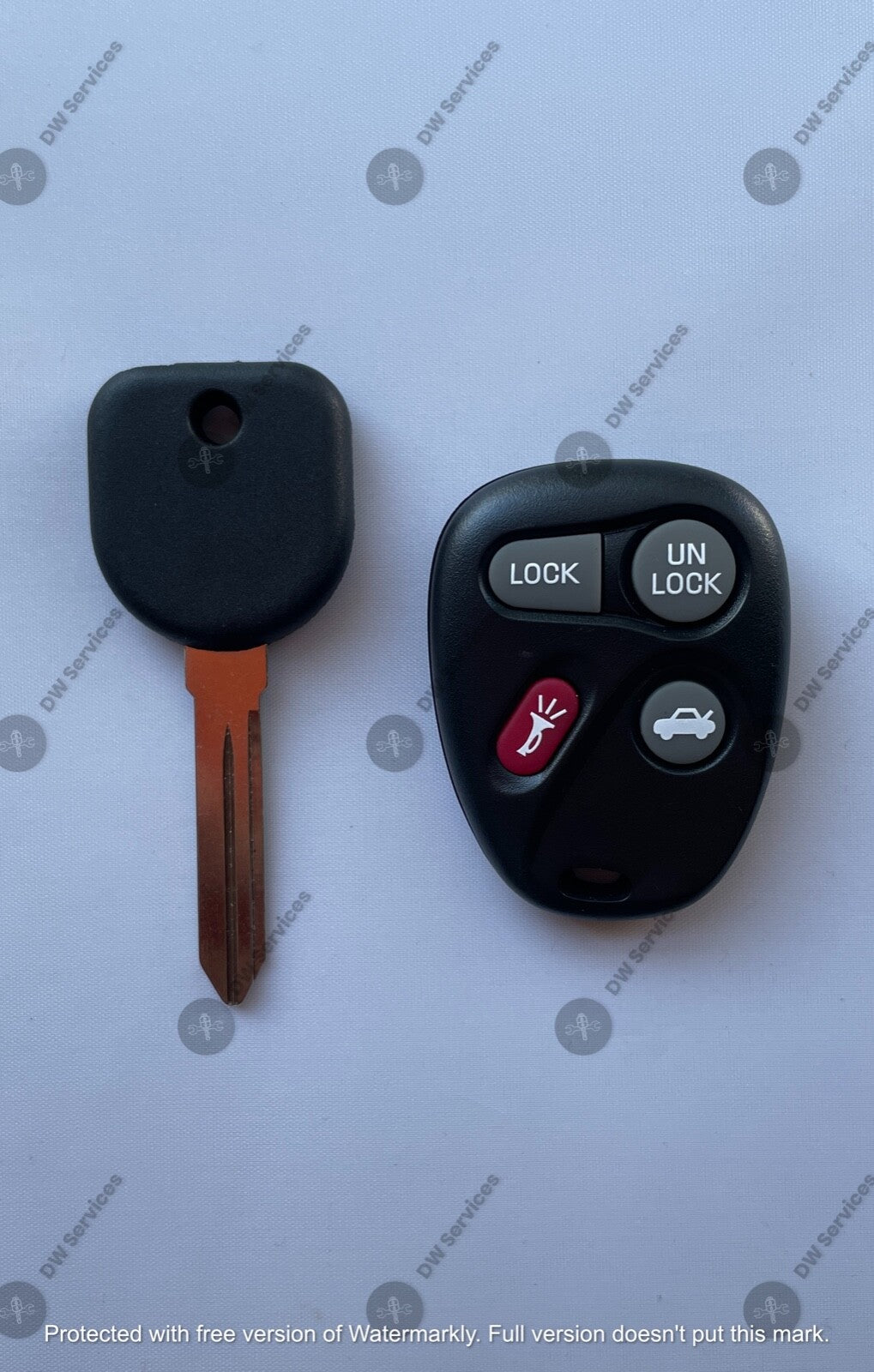 NEW! GM keyless entry remote FOB KOBLEAR1XT & NON Transponder KEY GMC Chevy OLDS