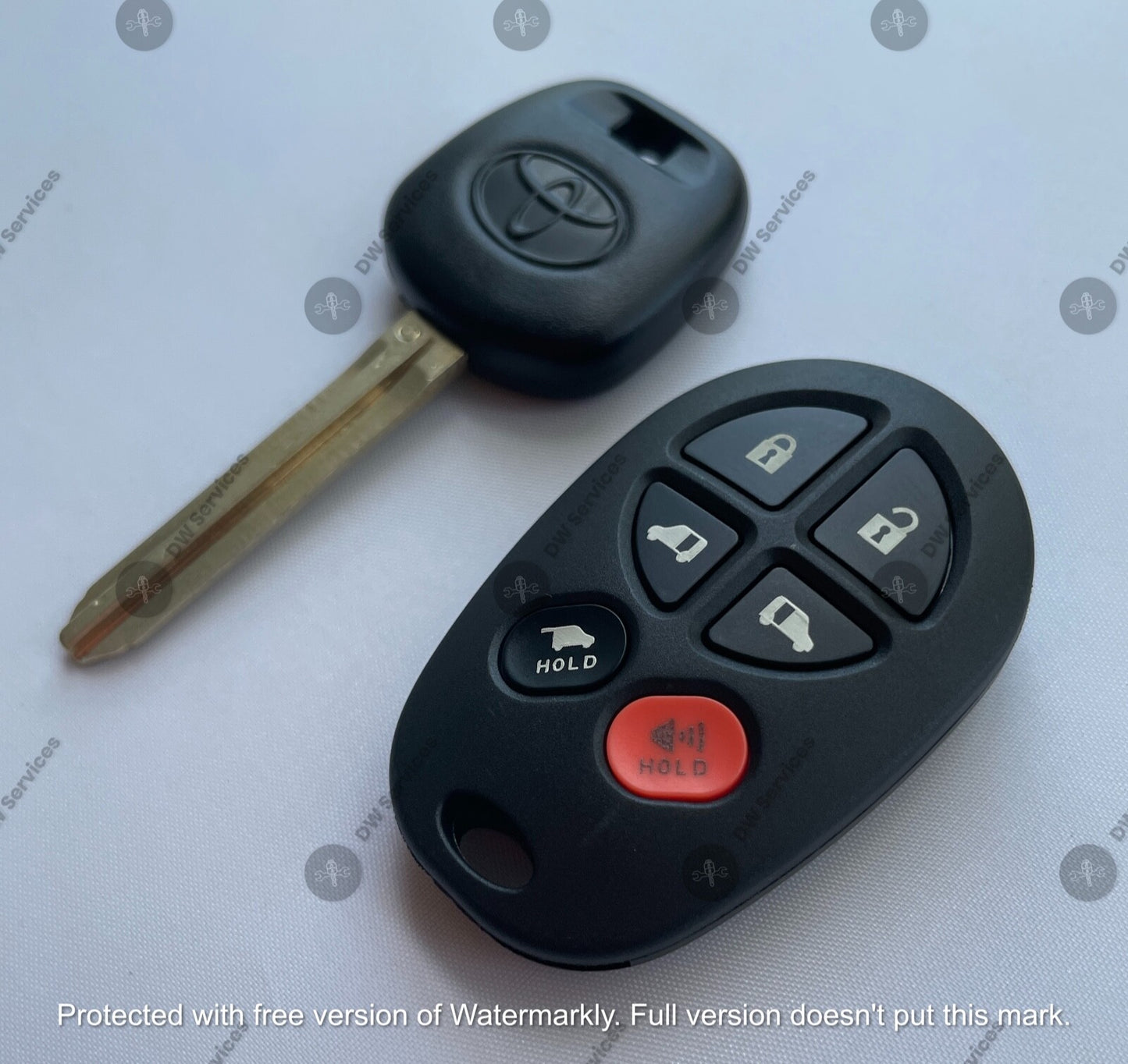 NEW! Toyota SIENNA keyless remote FOB GQ43VT20T & Transponder KEY 'G' Chip HATCH