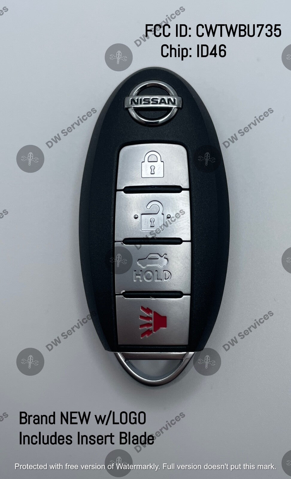 NEW! Nissan Maxima / Sentra PROXIMITY SMART key fob CWTWBU735 TWIST Ignition