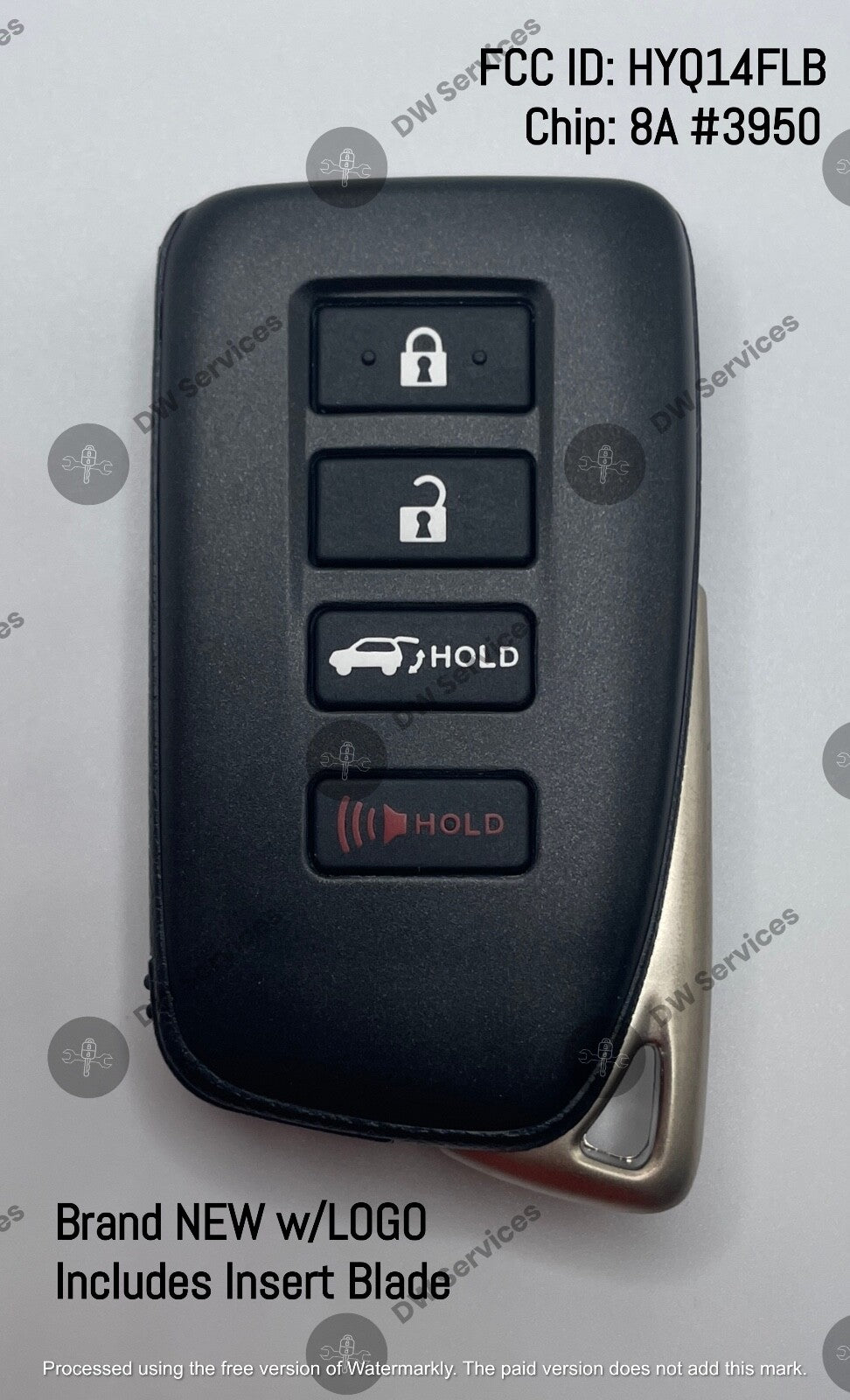 NEW! Lexus RX / NX / LX PROXIMITY remote SMART key FOB HYQ14FLB Chip H-8A 3950