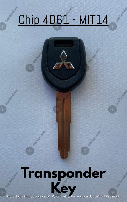 NEW! OEM Mitsubishi Transponder Chip 4D61 Ignition Car Key Replacement MIT14