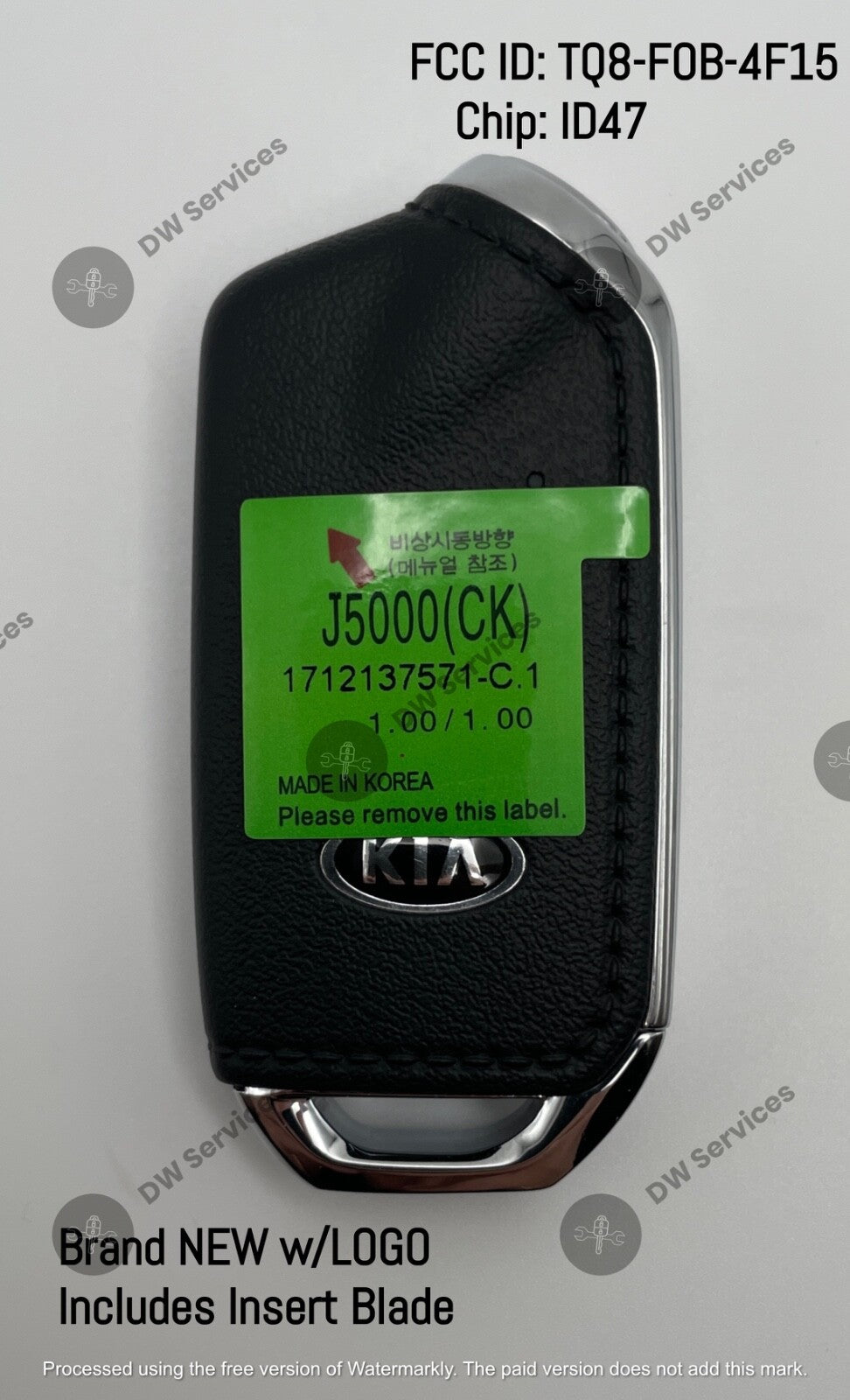 NEW! OEM GENUINE KIA STINGER Smart Proxy remote key FOB TQ8-FOB-4F15 95440-J5000