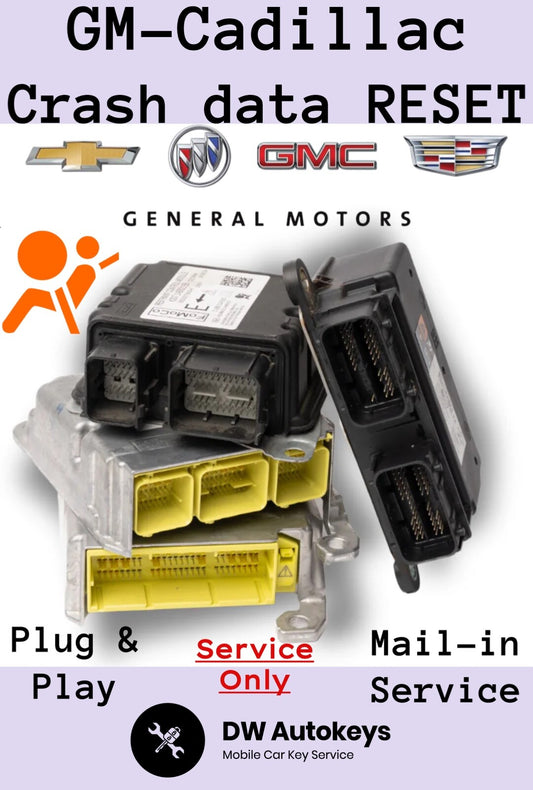 GM Cadillac Module Reset SRS Crash DATA Clear SAME DAY Turn-around Return