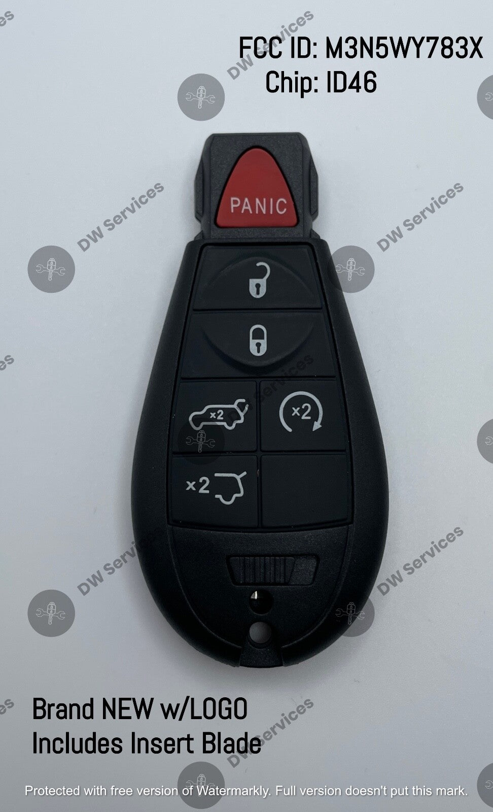 NEW! Jeep Grand Cherokee / Commander remote key fob FOBIK M3N5WY783X, IYZ-C01C
