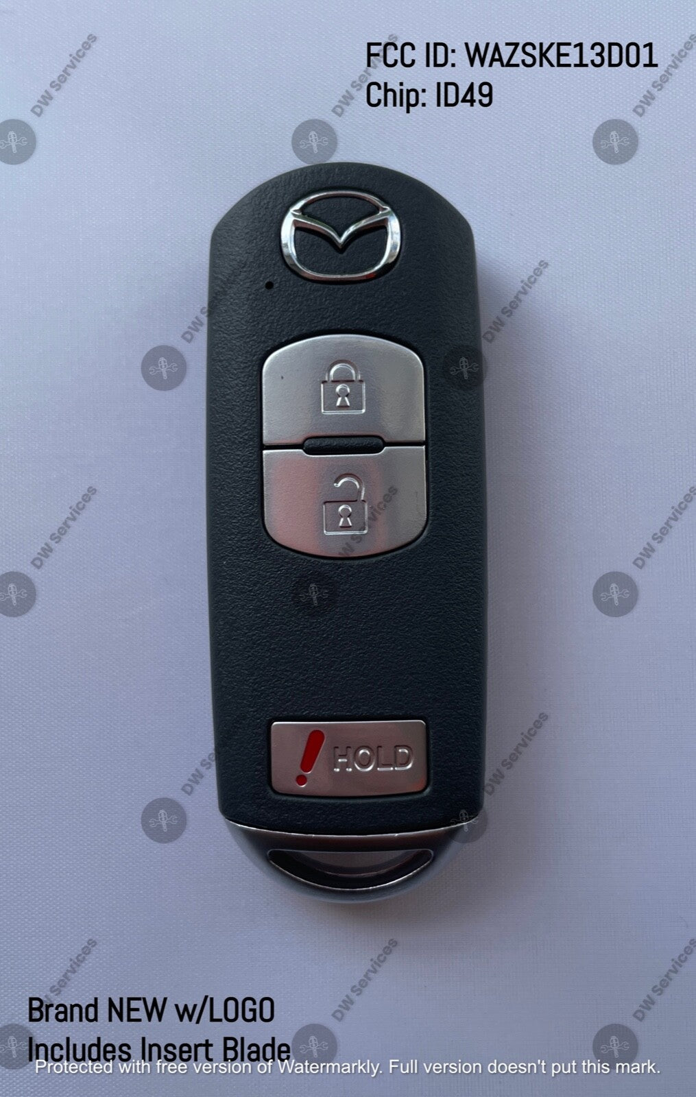 NEW! Mazda 3-button PROXIMITY remote SMART key WAZSKE13D01 SKE13D01 CX-3/5/6