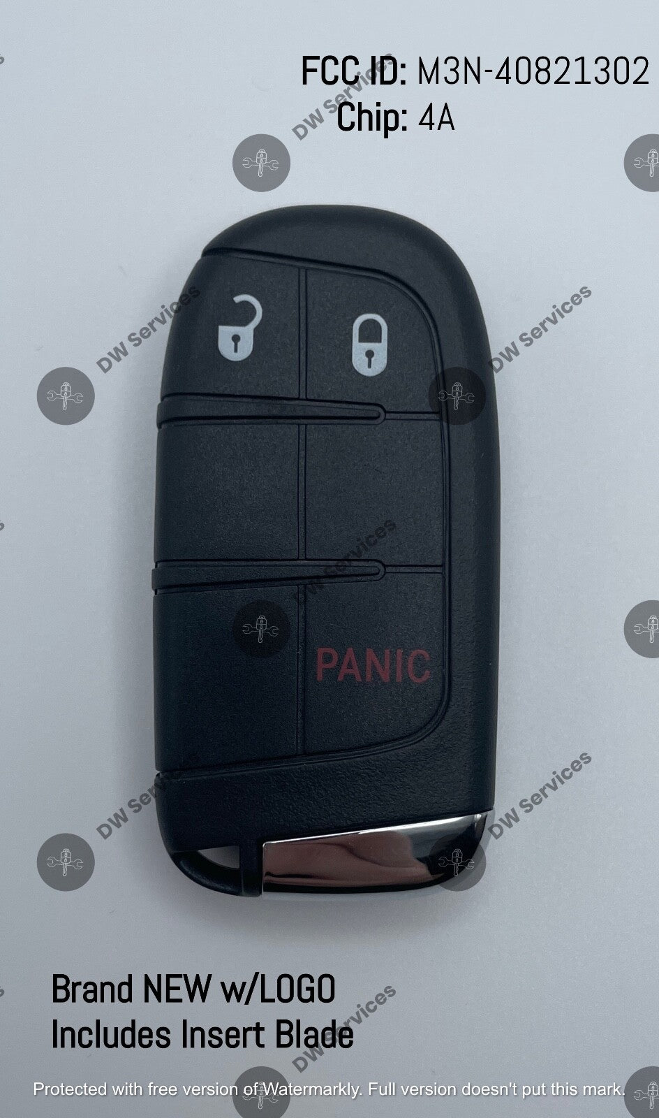 NEW! Jeep Compass 3 button SMART key PROX Remote Fob M3N-40821302 17-21 4A Chip