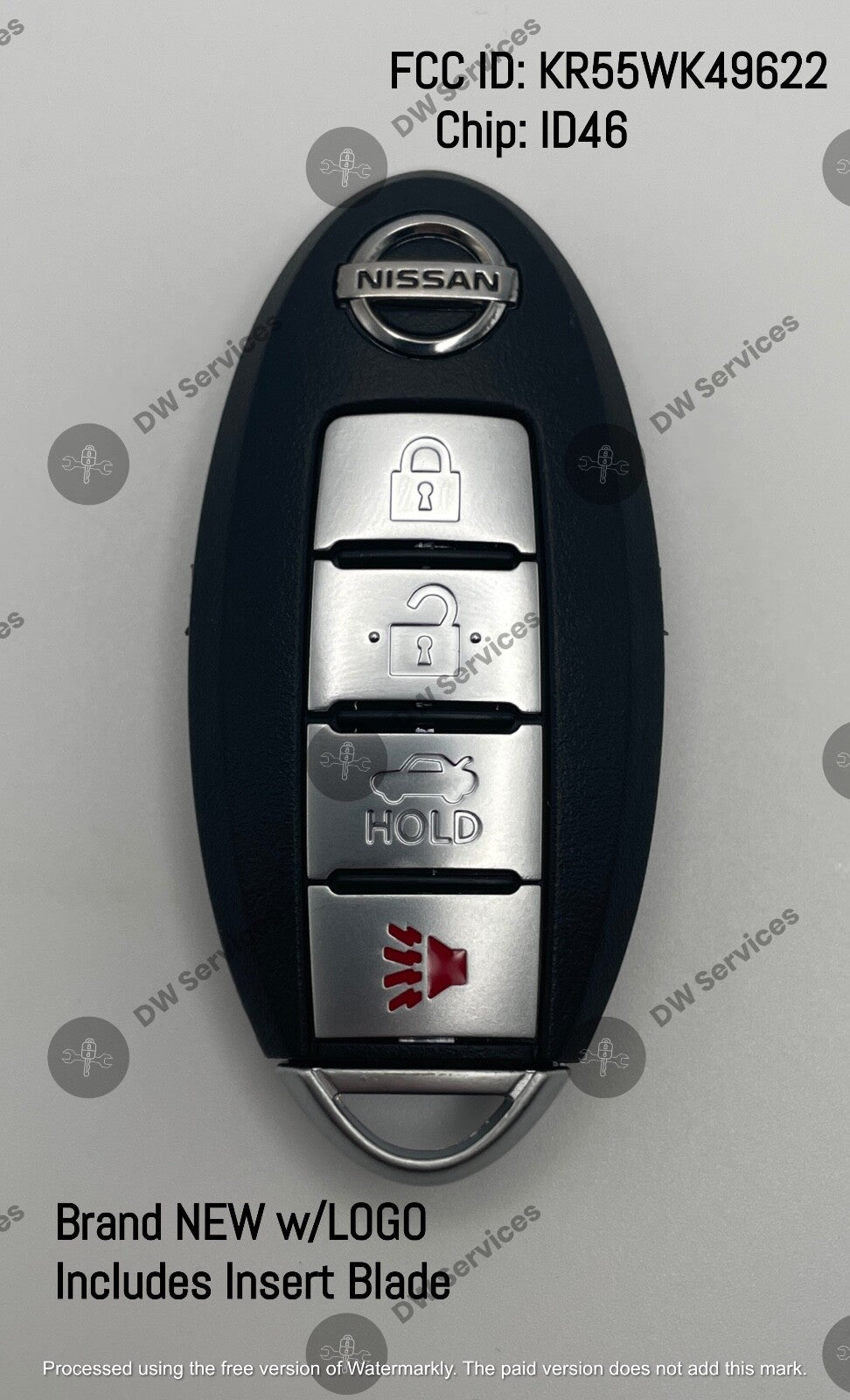 NEW! Nissan Altima/Maxima/Versa/370Z PROXIMITY remote SMART key Fob KR55WK49622