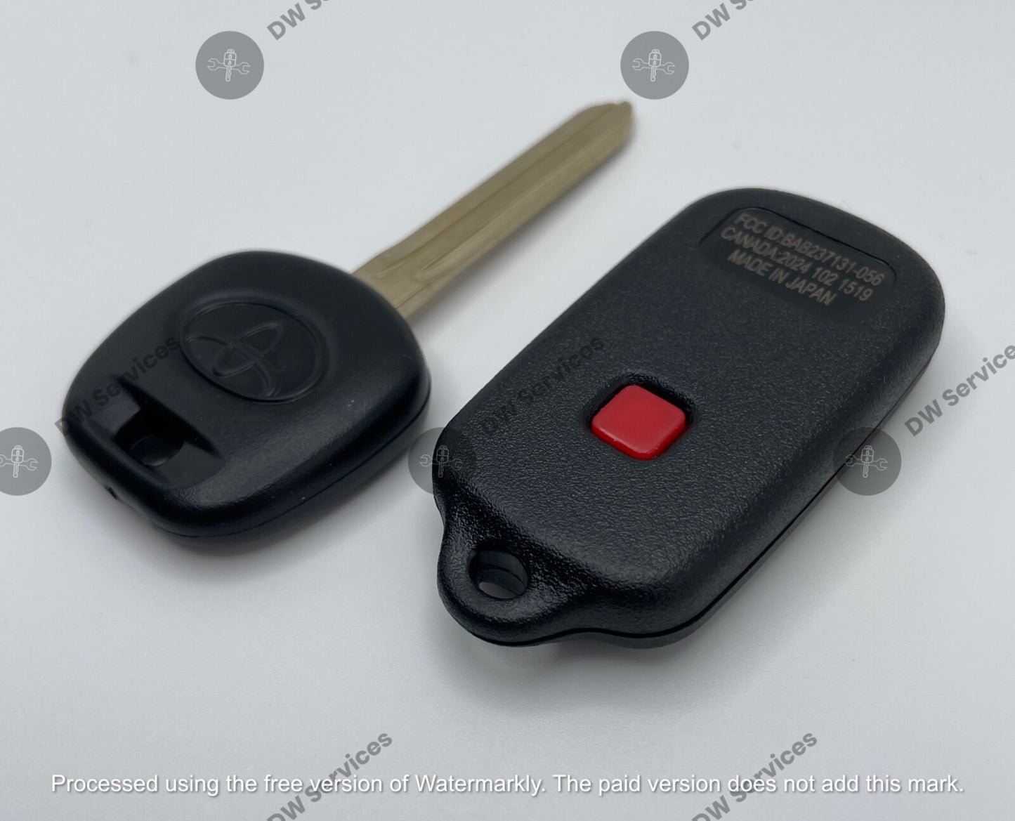 NEW! Toyota keyless entry remote FOB BAB237131-056 & Transponder KEY 4C RS3200