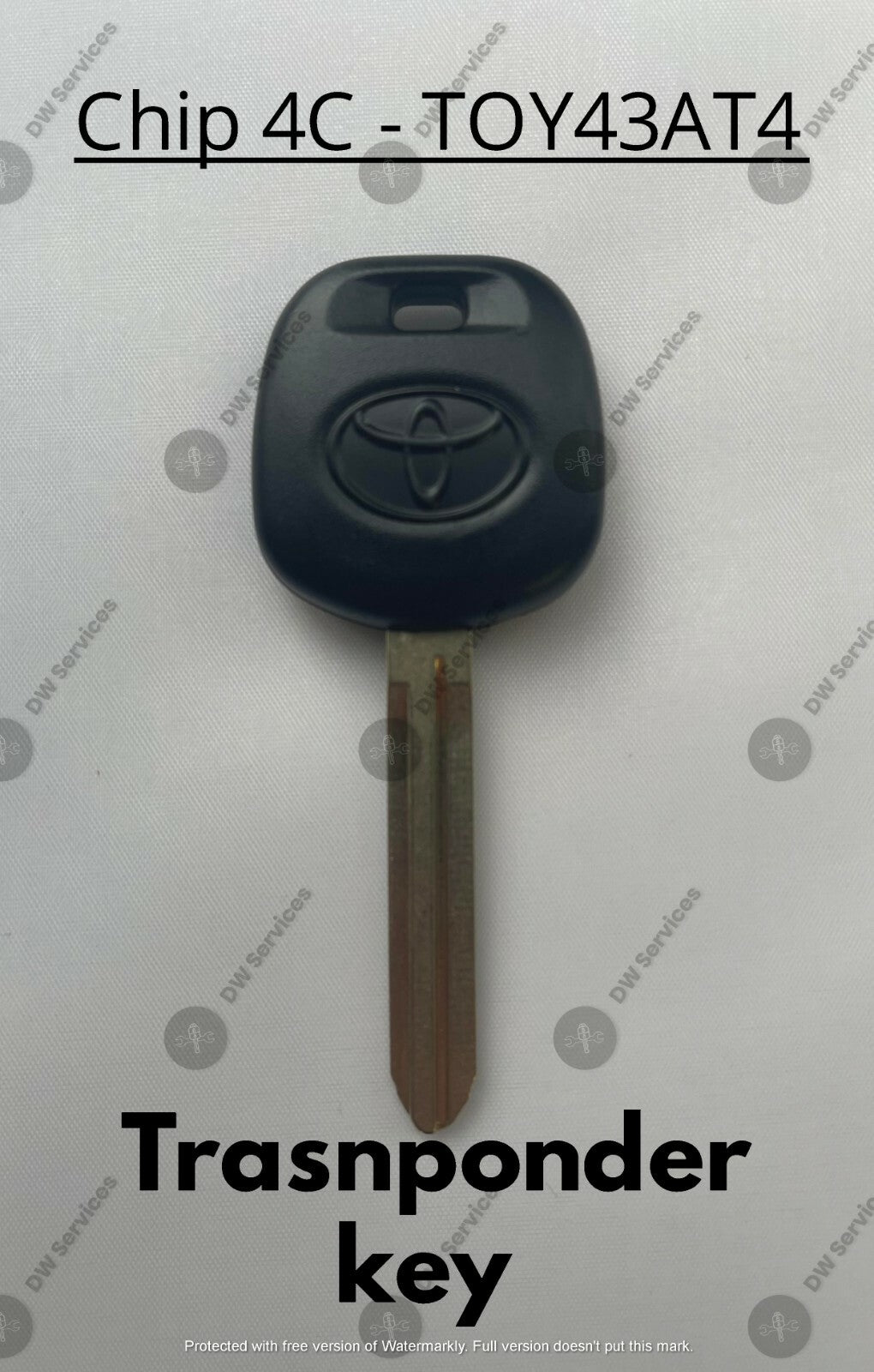 NEW! OEM Toyota Transponder Chip 4C Ignition Car Key Replacement TOY43AT4