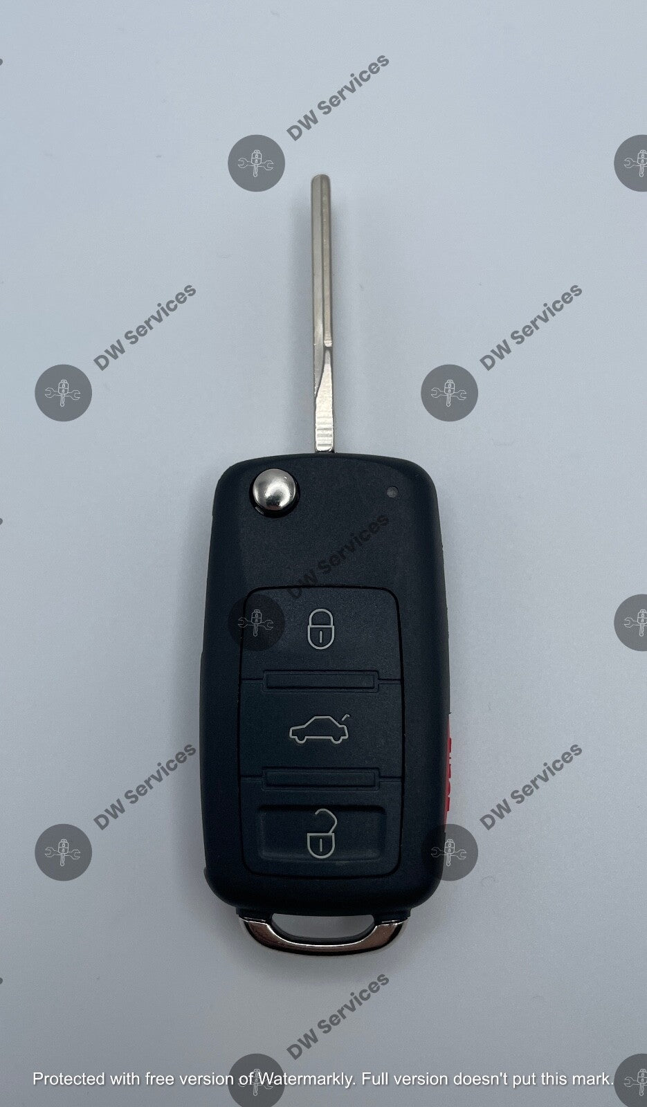 NEW! Volkswagen TOUAREG 2004-2010 4-button flip key remote fob KR55WK45022 ID46