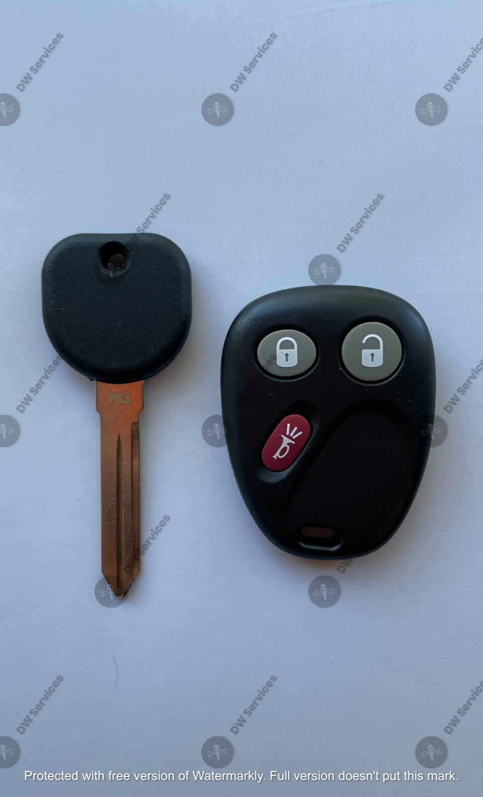 NEW! GM keyless entry remote FOB MYT3X6898B &NON Transponder KEY BUICK Rainier