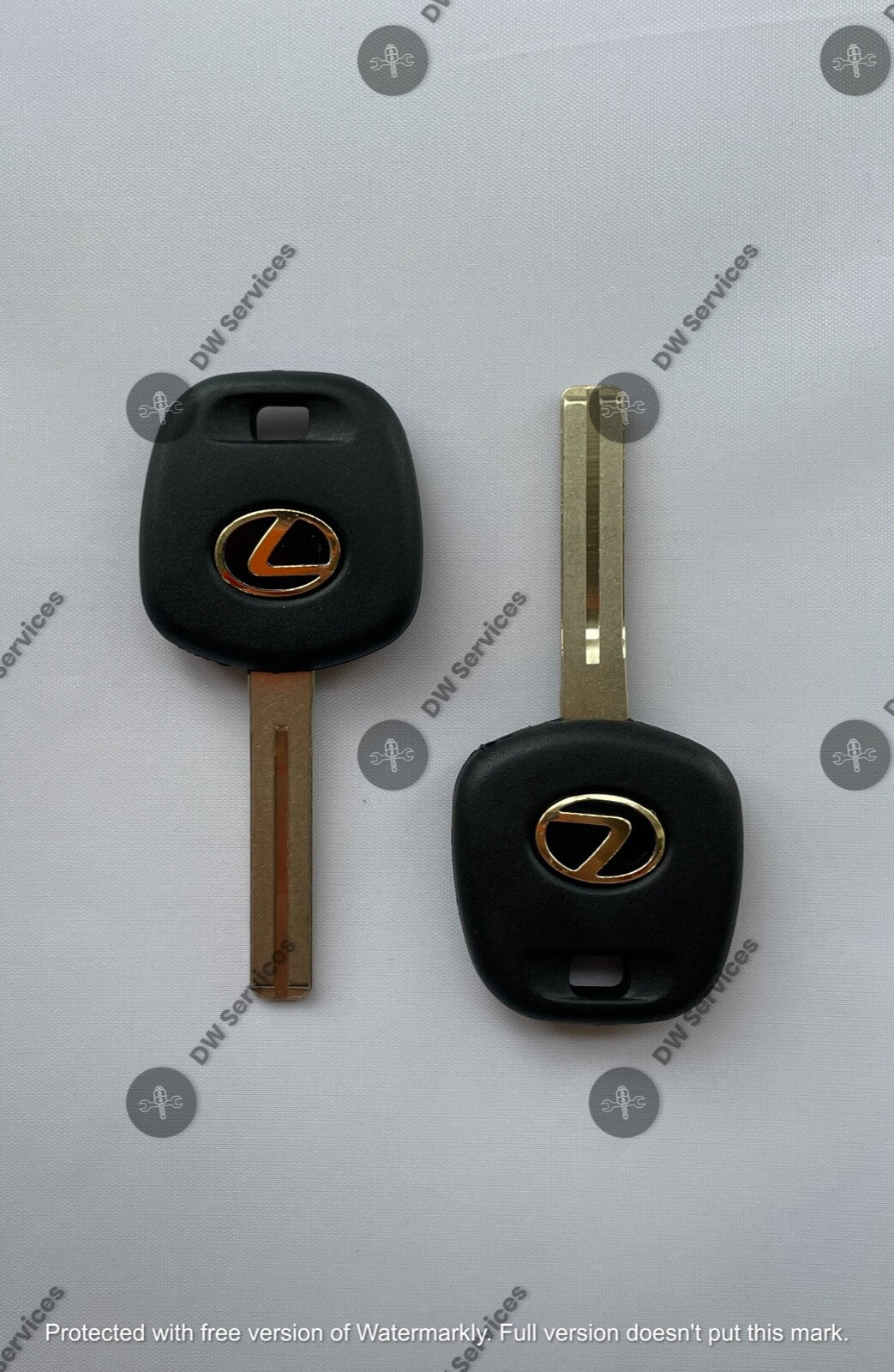 2x NEW! OEM Lexus Transponder Chip 4D 68 Ignition Key Replacement TOY50 Short