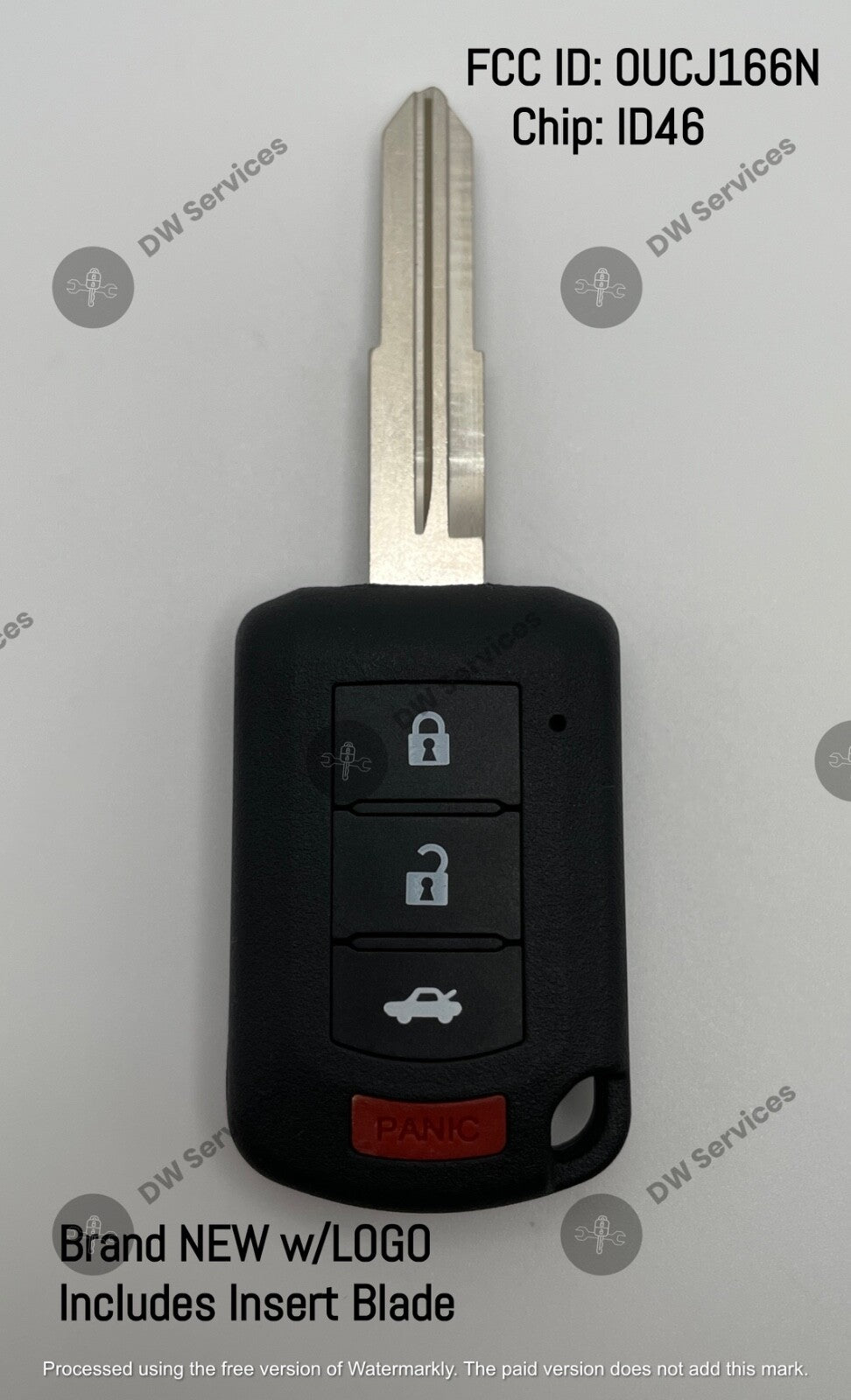NEW! Mitsubishi LANCER 2015- 2017 3-button remote head key Fob OUCJ166N 6370B945