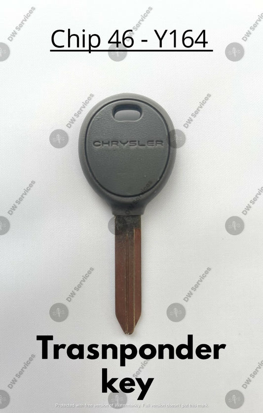 NEW! OEM Chrysler Transponder Chip 46 Ignition Car Key Replacement Blank Y164