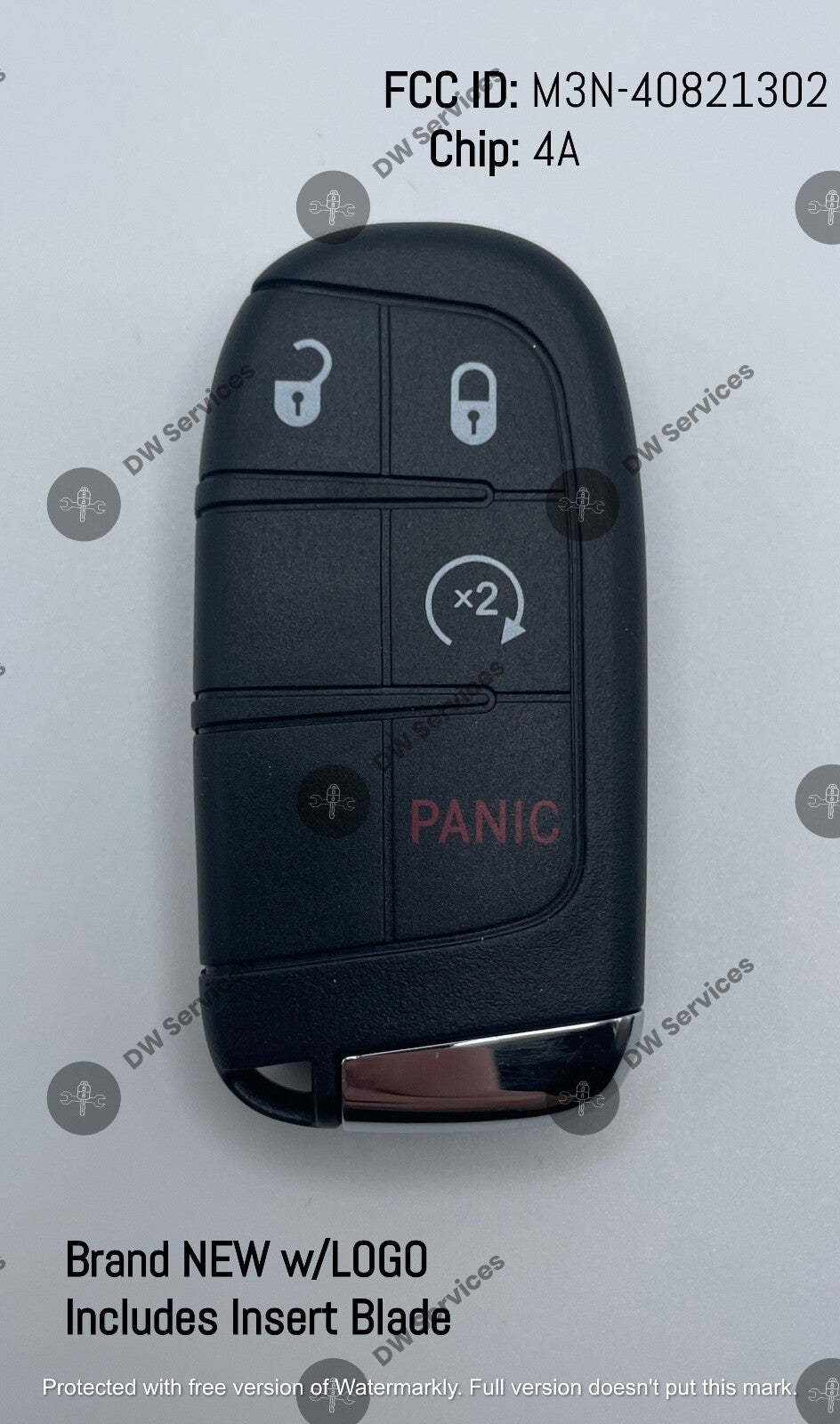 NEW! Jeep Compass 4 button SMART key PROX Remote Fob M3N-40821302 17-21 4A Remot