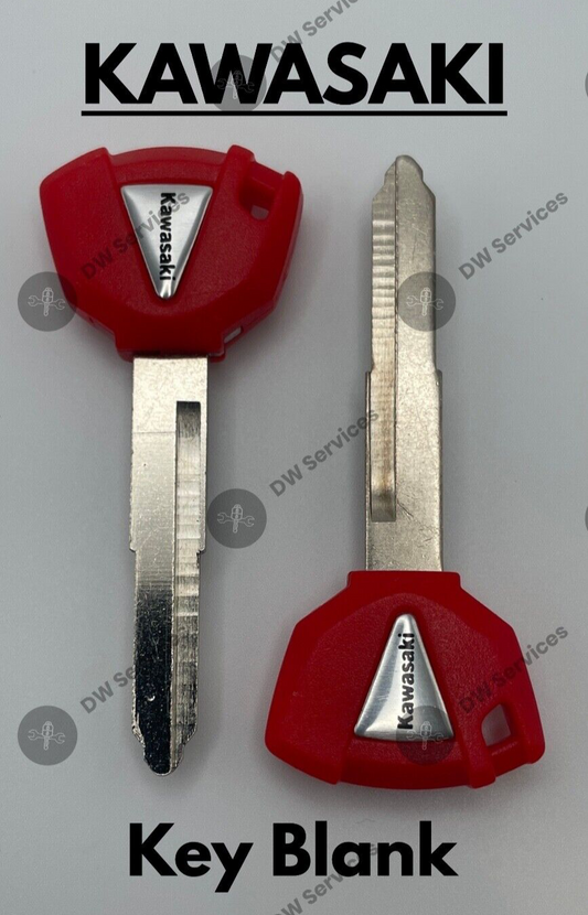 2x NEW! KAWASAKI Motorcycle Key Blank! NINJA Versys Vulcan Z 2010-2023 RED Color