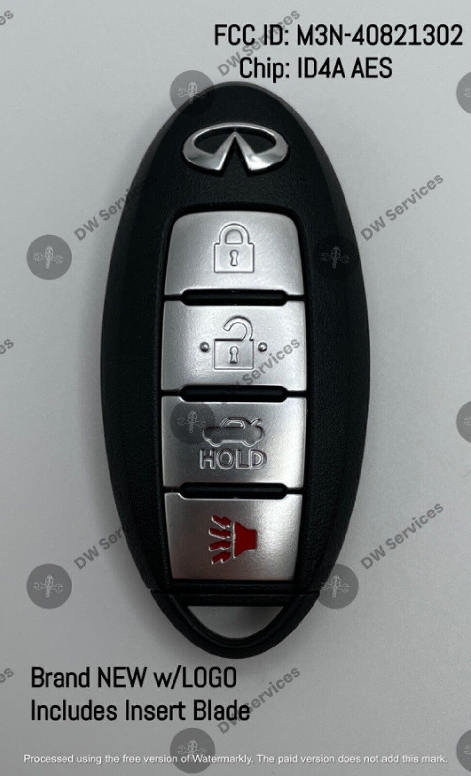 NEW! Infiniti Q50 / Q60 PROXIMITY remote SMART key fob KR5S180144204 /S180144204