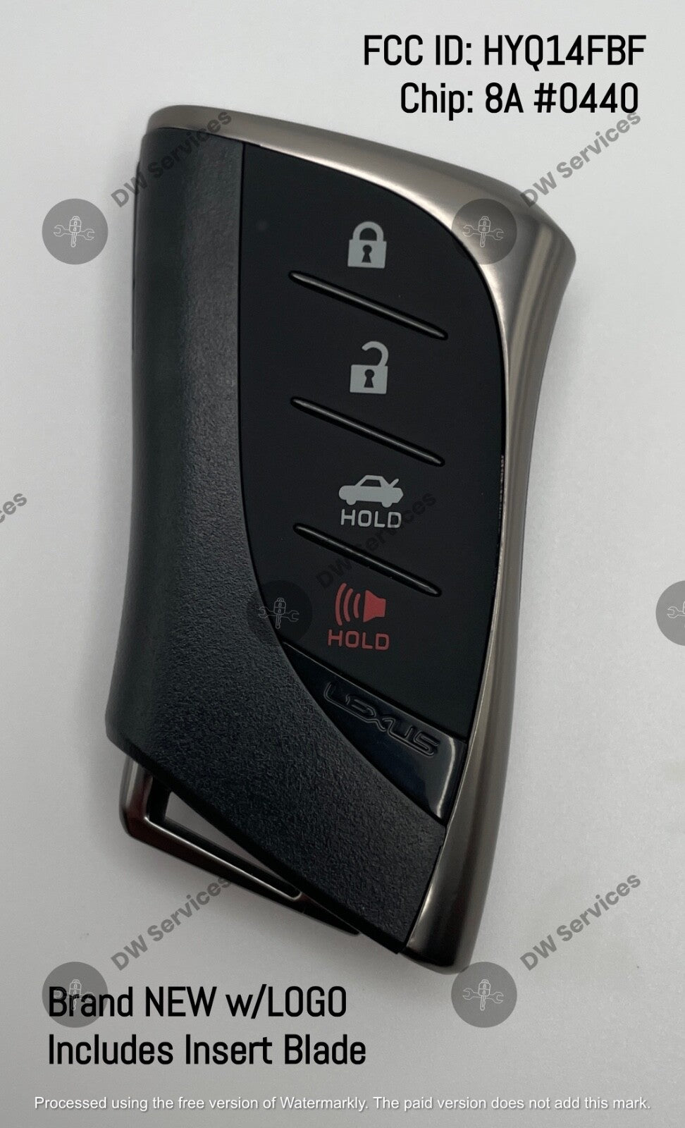 NEW! Lexus ES / LS / LC PROXIMITY remote SMART key FOB HYQ14FBF HYBRID BLUE LOGO