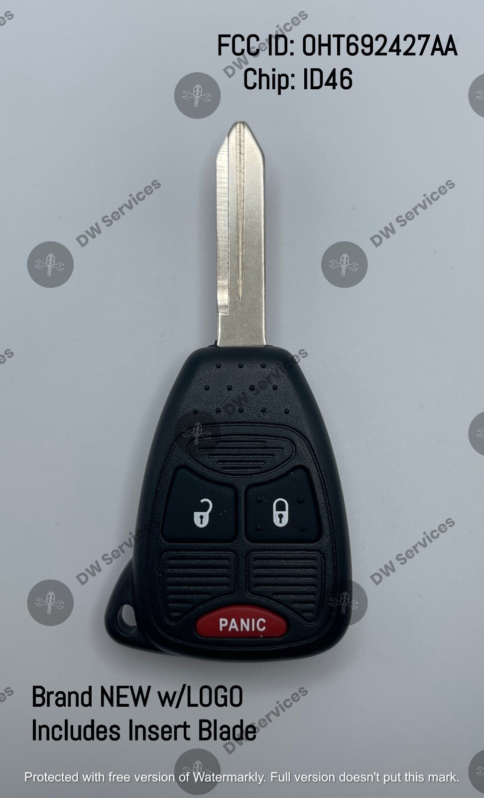 NEW! Jeep keyless entry remote head FOB OHT692713AA OHT692427AA Wrangler Patriot