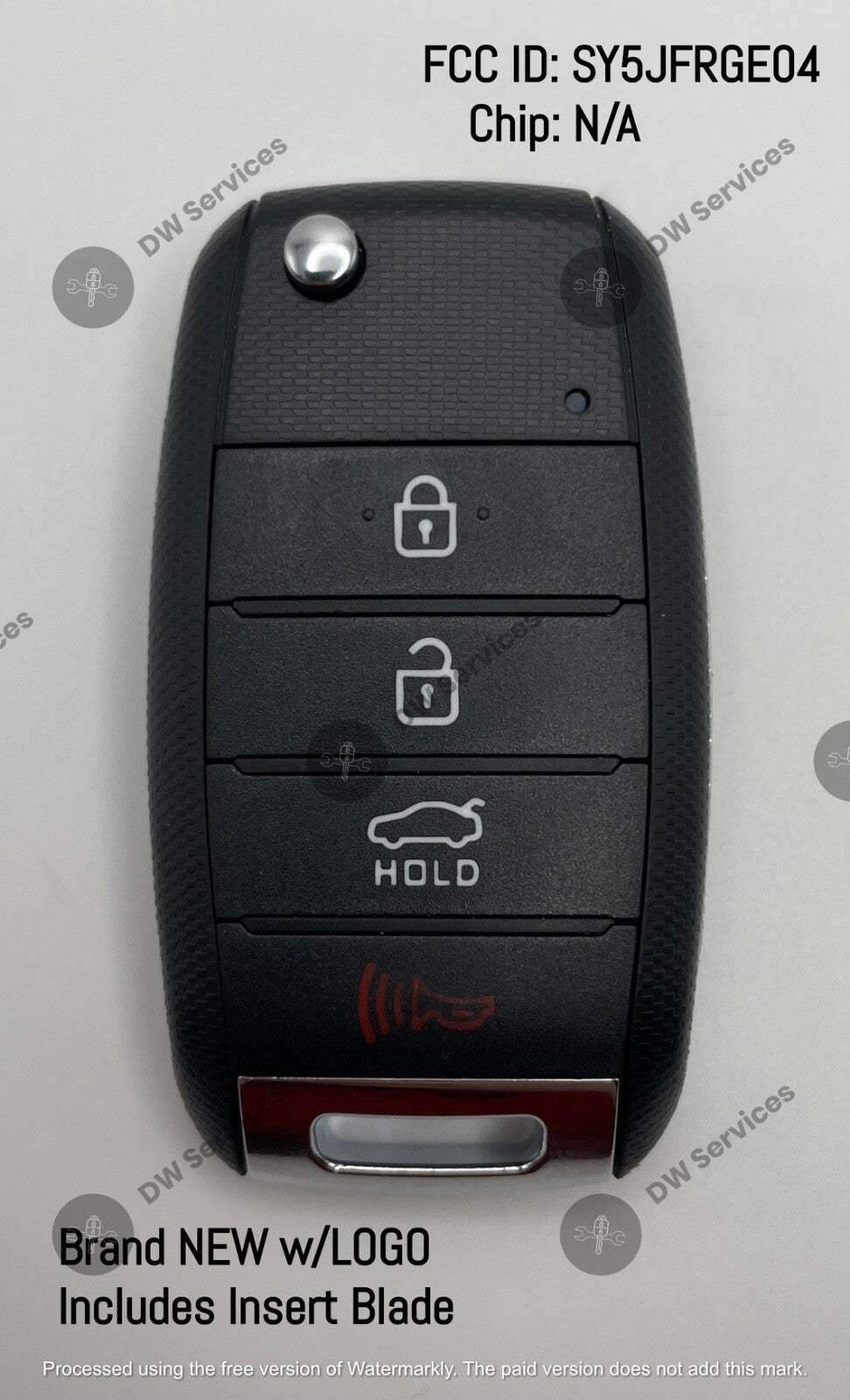 NEW! KIA Optima 2016 - 2020 flip key remote fob SY5JFRGE04 (JF 4BT) 95430-D4010