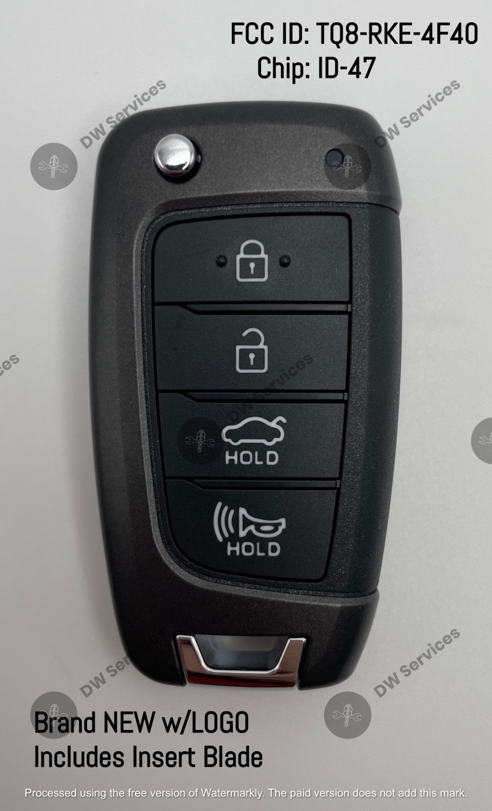 NEW! OEM GENUINE Hyundai Sonata Flip key remote fob TQ8-RKE-4F40 / 95430-L1000