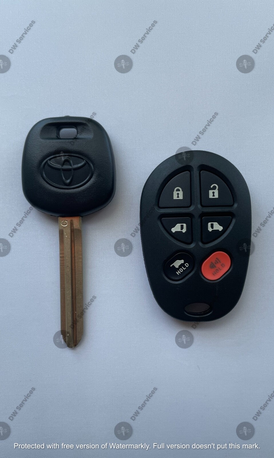 NEW! Toyota SIENNA keyless remote FOB GQ43VT20T & Transponder KEY 'G' Chip HATCH