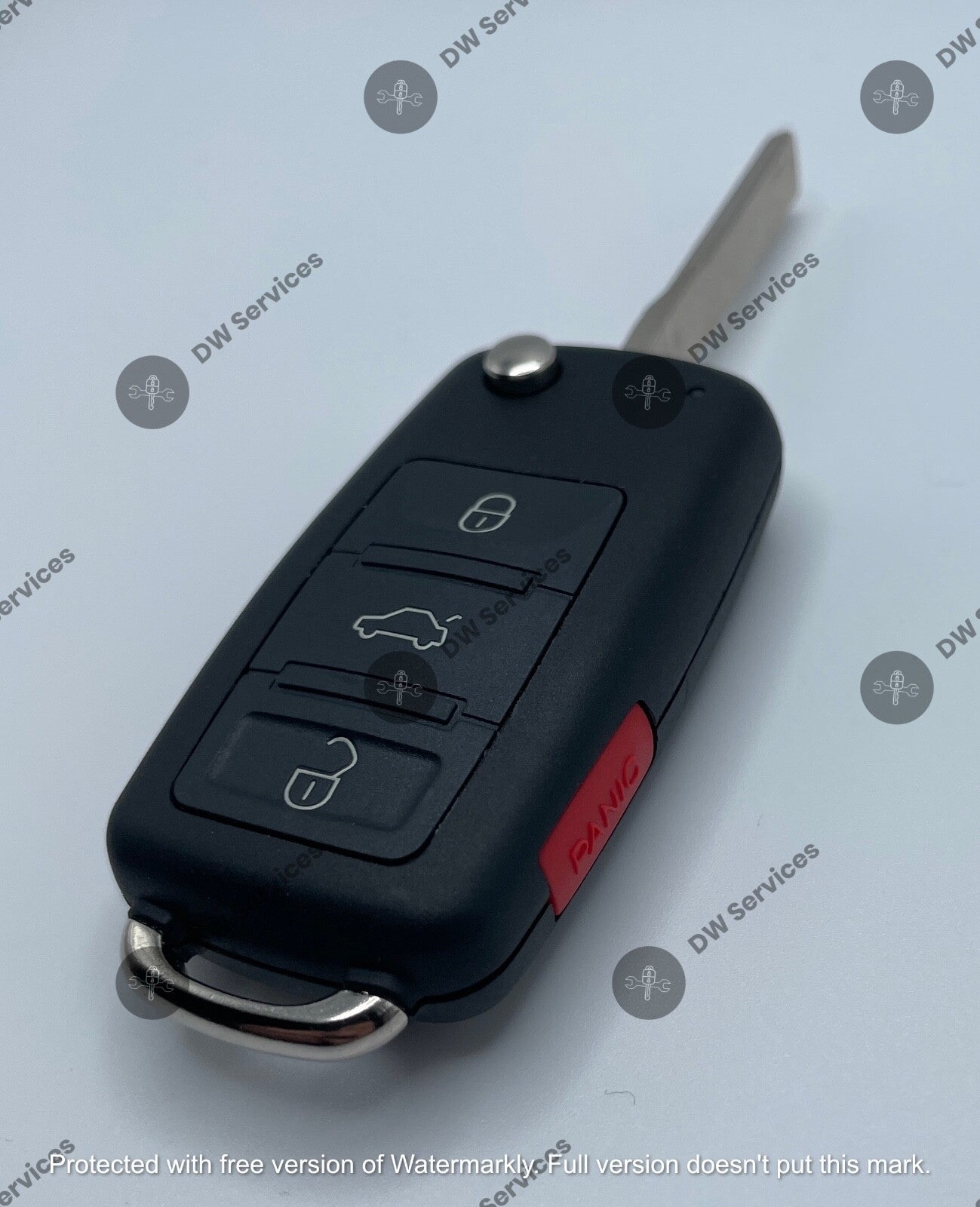 NEW! Volkswagen TOUAREG 2004-2010 4-button flip key remote fob KR55WK45022 ID46