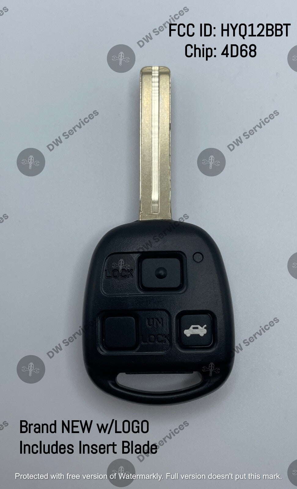 NEW! Lexus 3-button remote head key fob HYQ12BBT 4D68 ES330 RX330 RX400h RX350