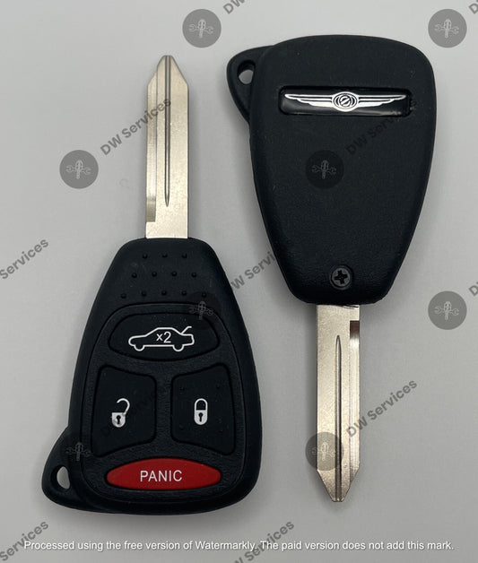 NEW! Chrysler 300 / Aspen 4-button KEYLESS entry remote head key FOB KOBDT04A