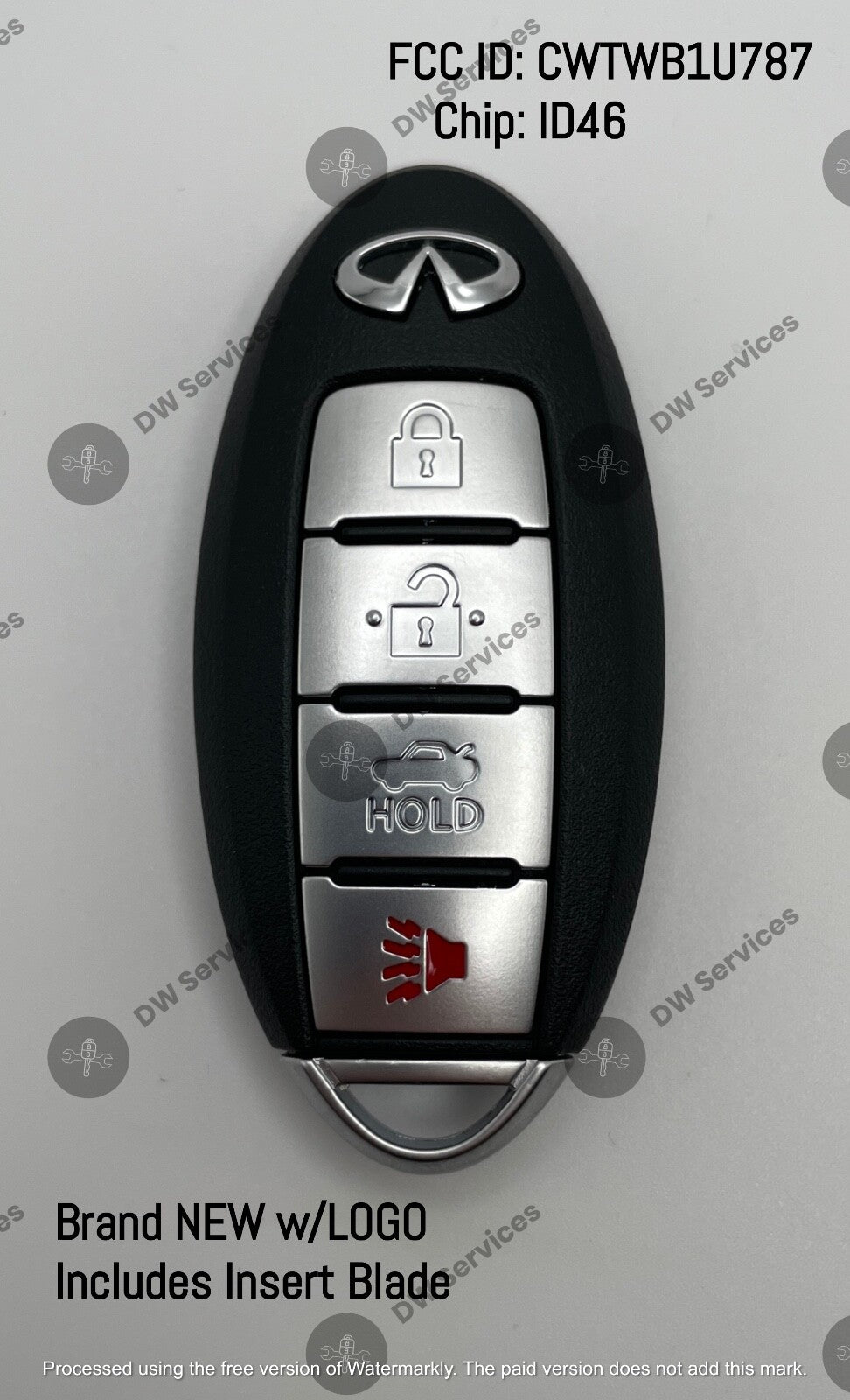 NEW! Infiniti M56/ M37/ M35/ QX56/ Q70 PROXIMITY Remote SMART key Fob CWTWB1U787