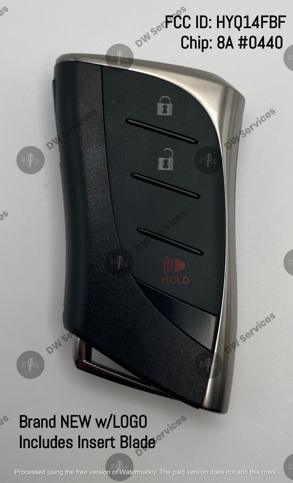 NEW! Lexus UX200 / UX250H PROXIMITY remote SMART key FOB HYQ14FBF NR:0440 H/8A