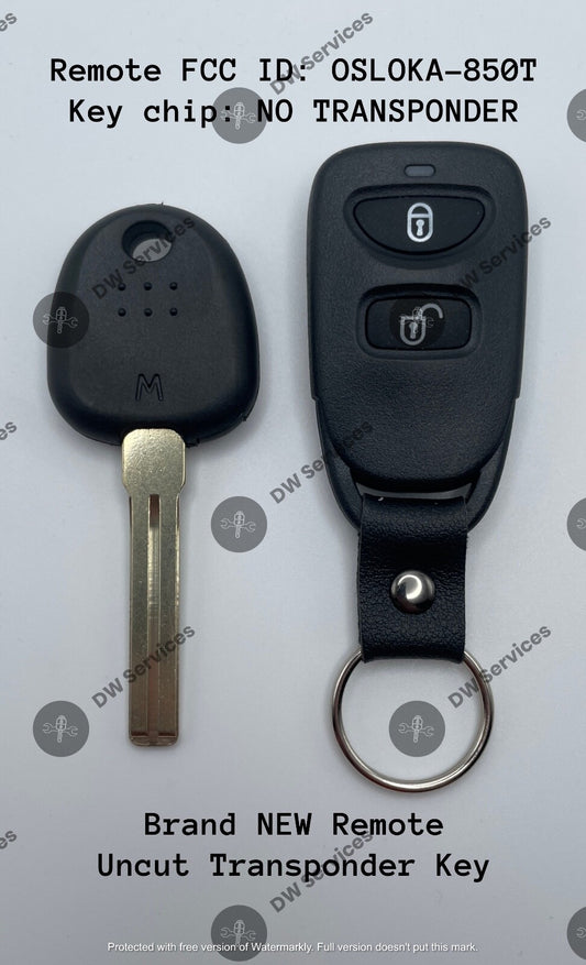 NEW! Hyundai Tucson keyless remote FOB OSLOKA-850T  & NON transponder key HY20