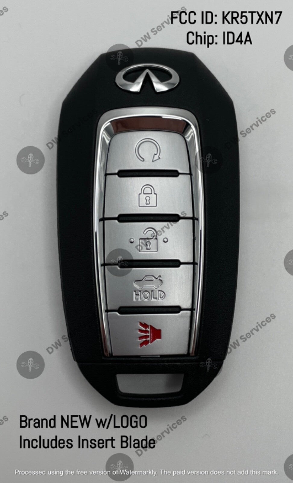 NEW! Infiniti Q60 / Q50  PROXIMITY Remote SMART key Fob KR5TXN7 / 285E3-6HE6A