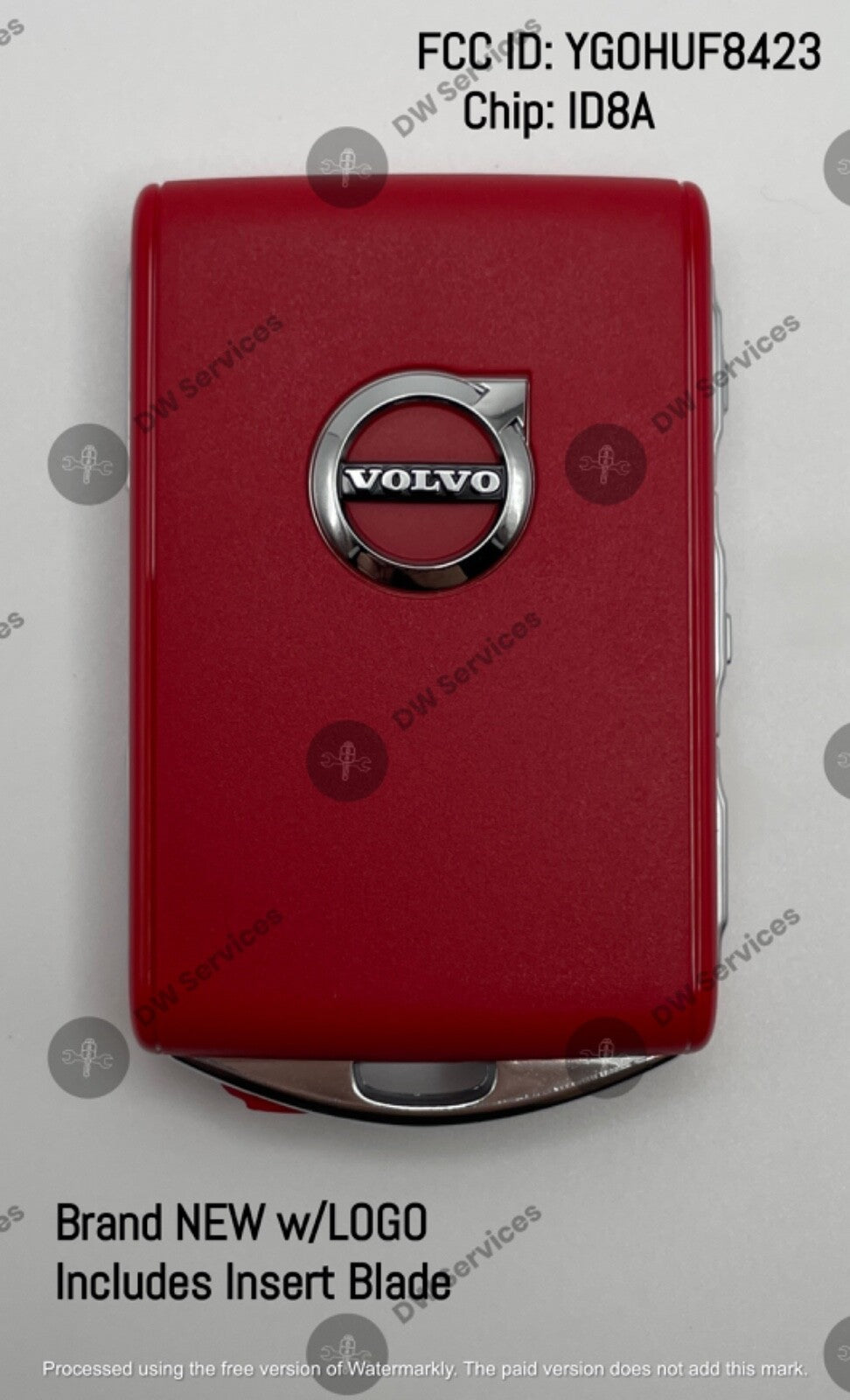 NEW! RED Genuine VOLVO Smart Proximity Key FOB YGOHUF8423 S90 V90 XC90 XC60 XC40